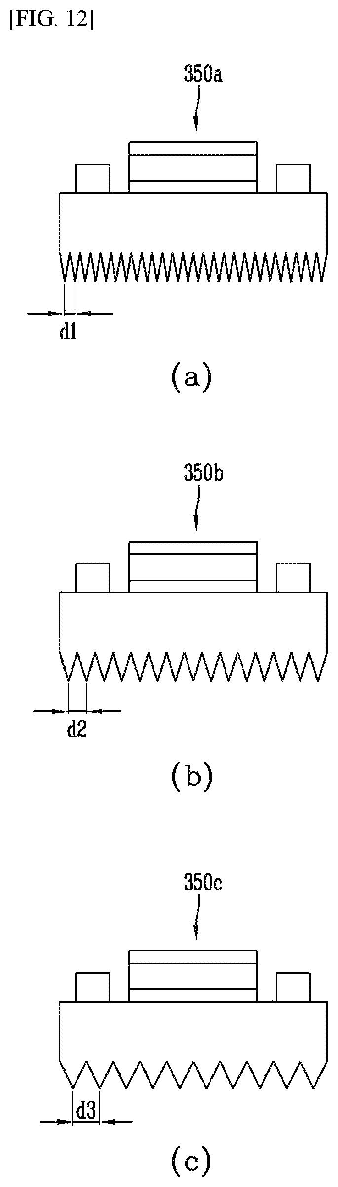 Patent US12308352 Figure 12 – Display device using micro led