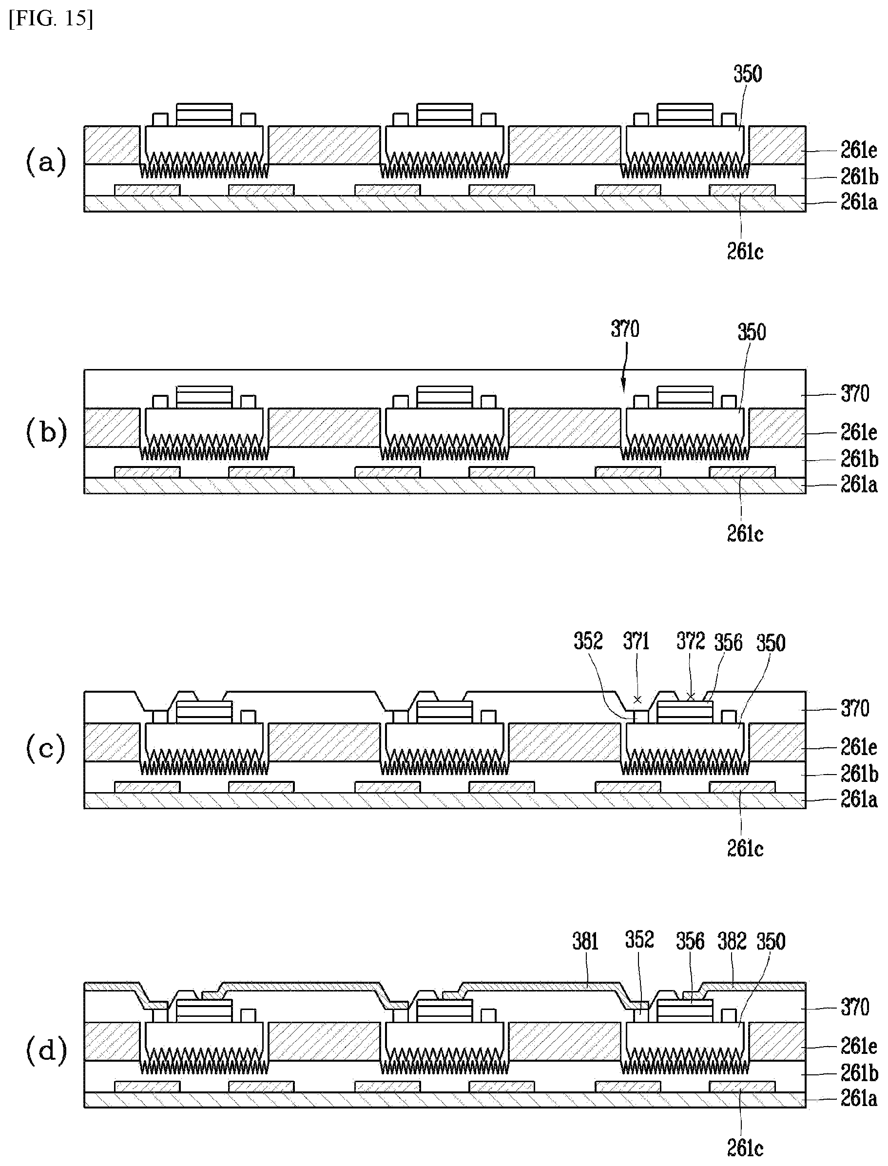 Patent US12308352 Figure 15 – Display device using micro led
