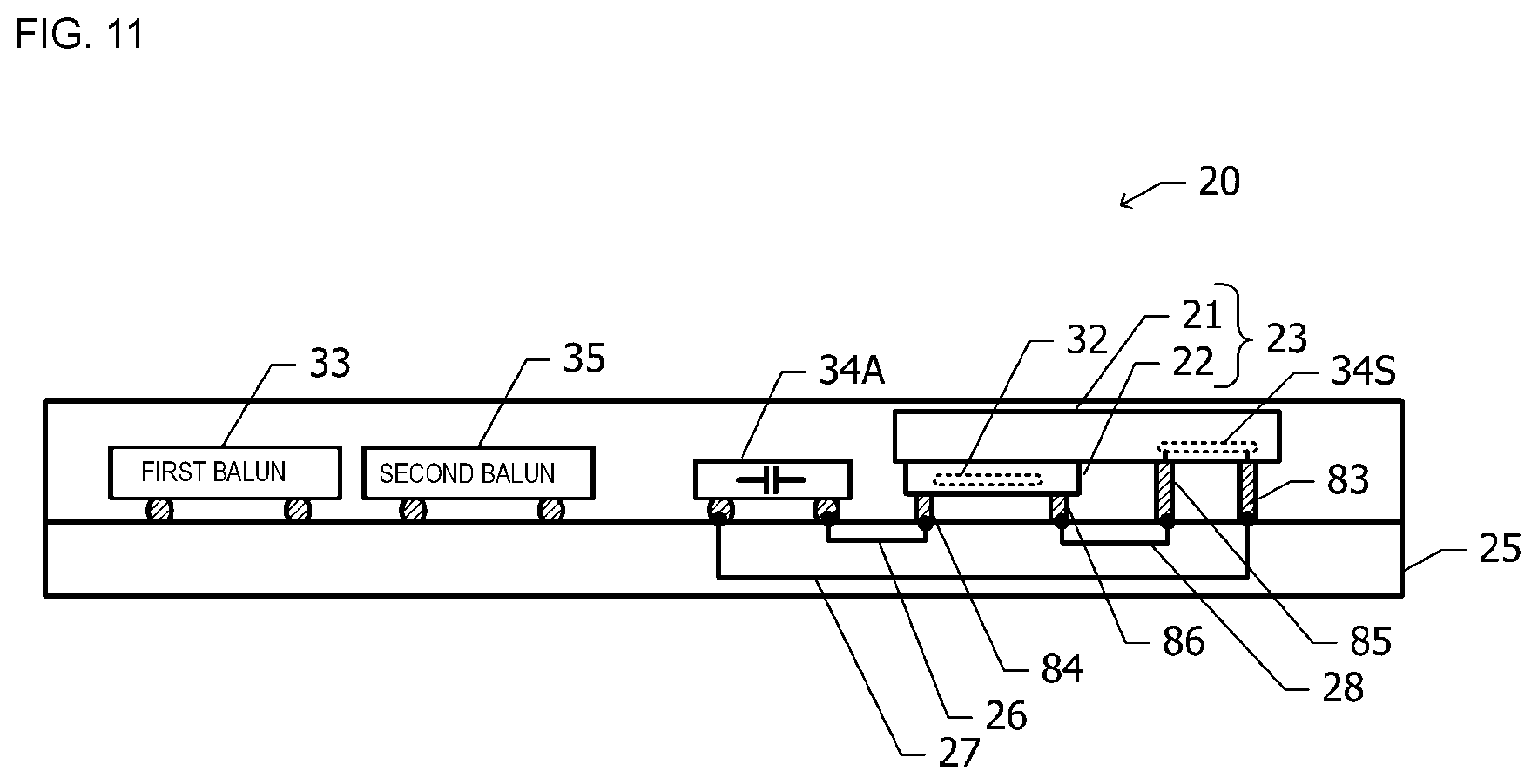 Patent US12308355 Figure 11 – Semiconductor device and semiconductor module