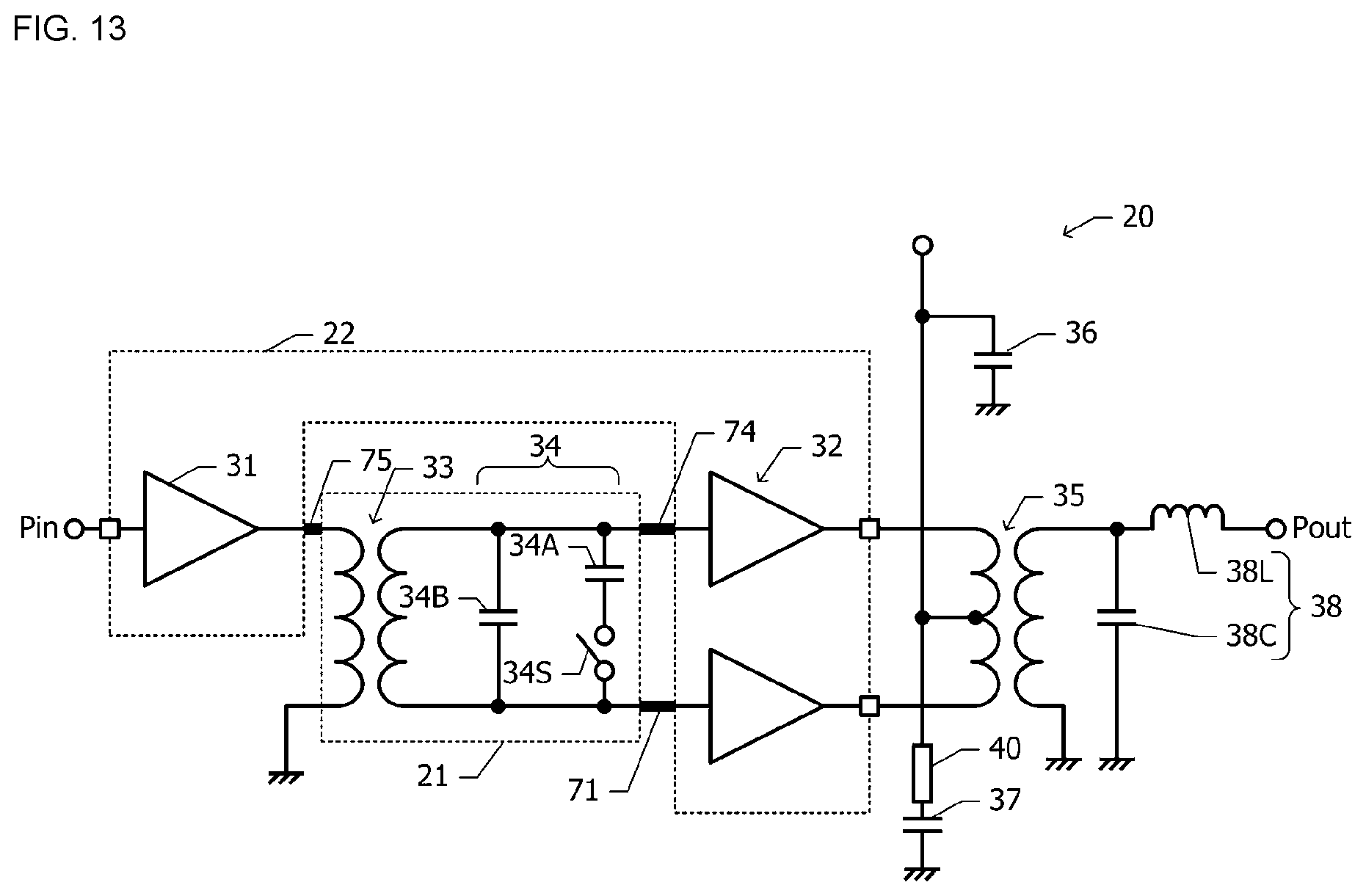 Patent US12308355 Figure 13 – Semiconductor device and semiconductor module