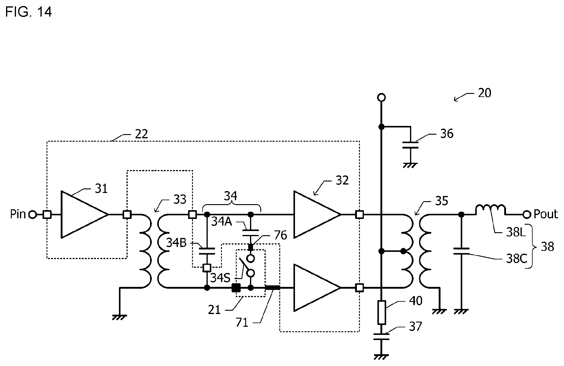 Patent US12308355 Figure 14 – Semiconductor device and semiconductor module