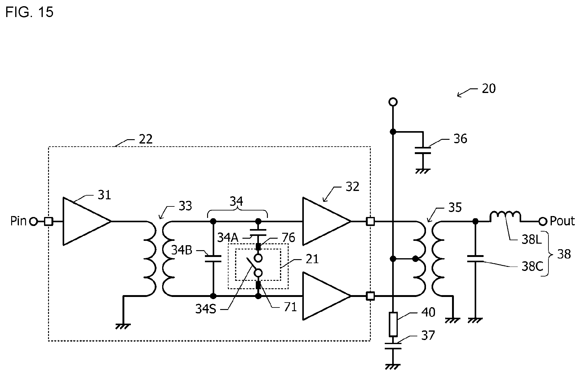 Patent US12308355 Figure 15 – Semiconductor device and semiconductor module