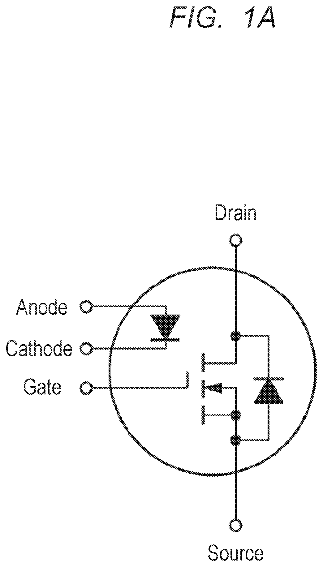 Patent US12308356 Figure 1 – Semiconductor device including semiconductor chip having power transistor and temperature sensing diode
