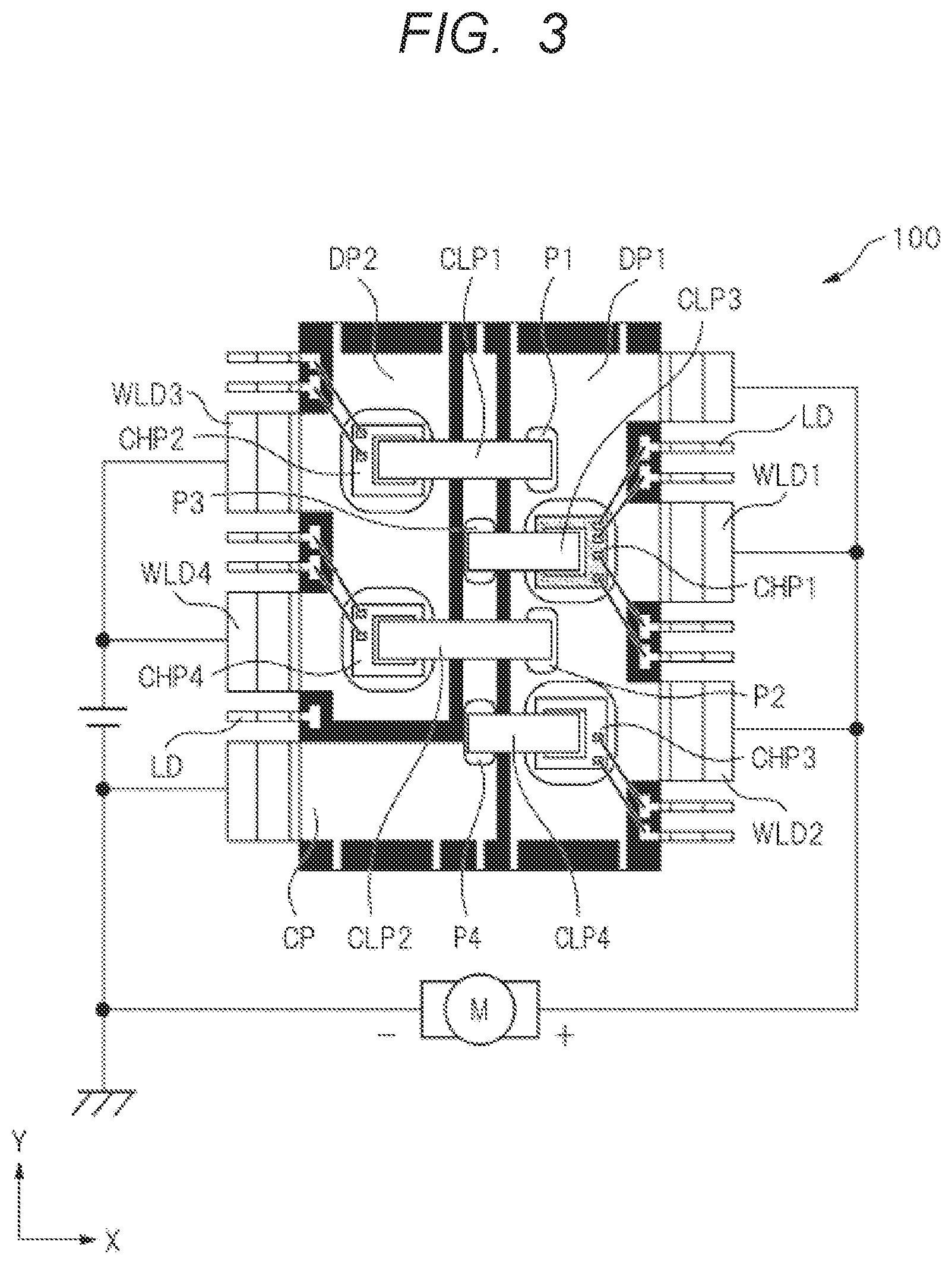Patent US12308356 Figure 4 – Semiconductor device including semiconductor chip having power transistor and temperature sensing diode