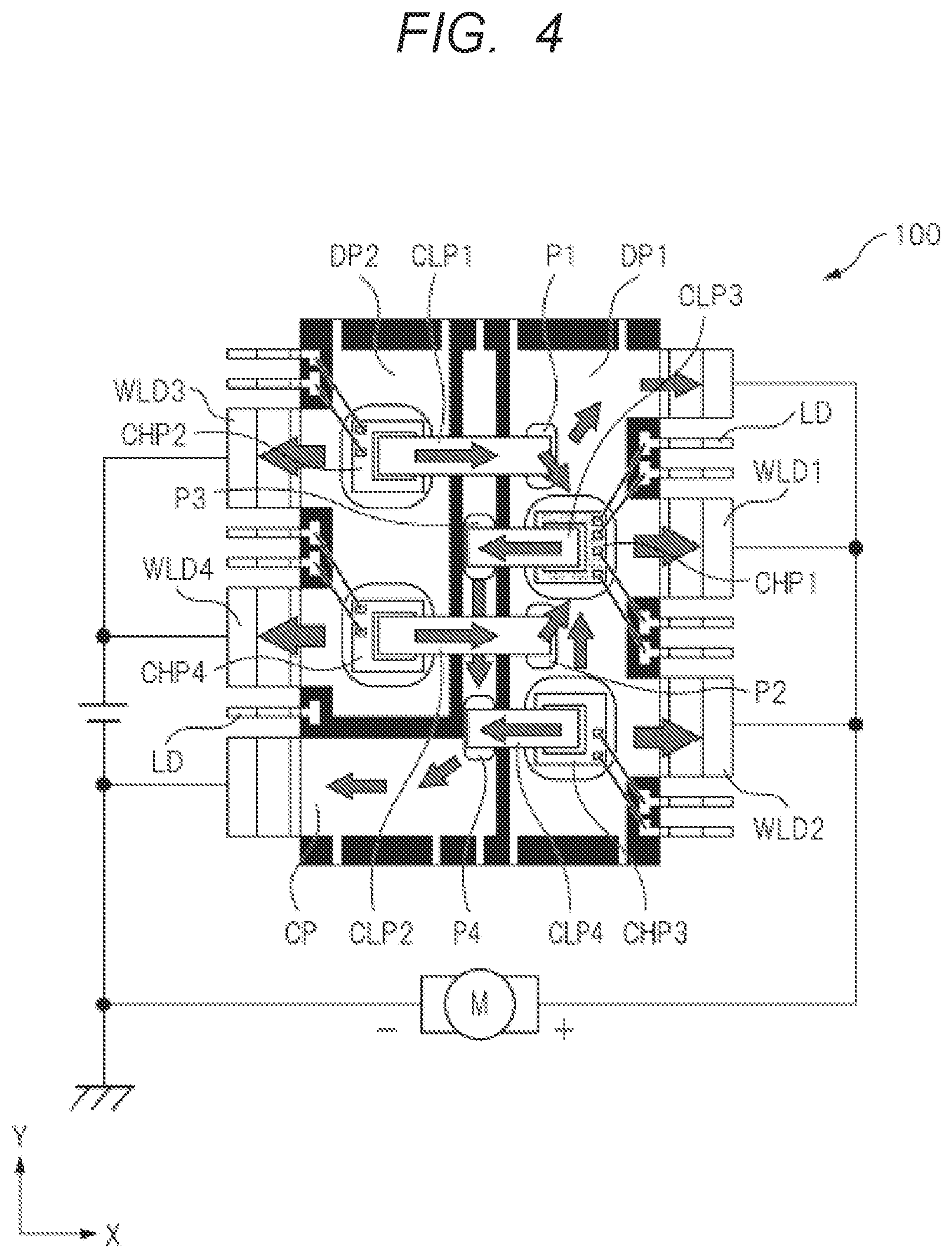 Patent US12308356 Figure 5 – Semiconductor device including semiconductor chip having power transistor and temperature sensing diode
