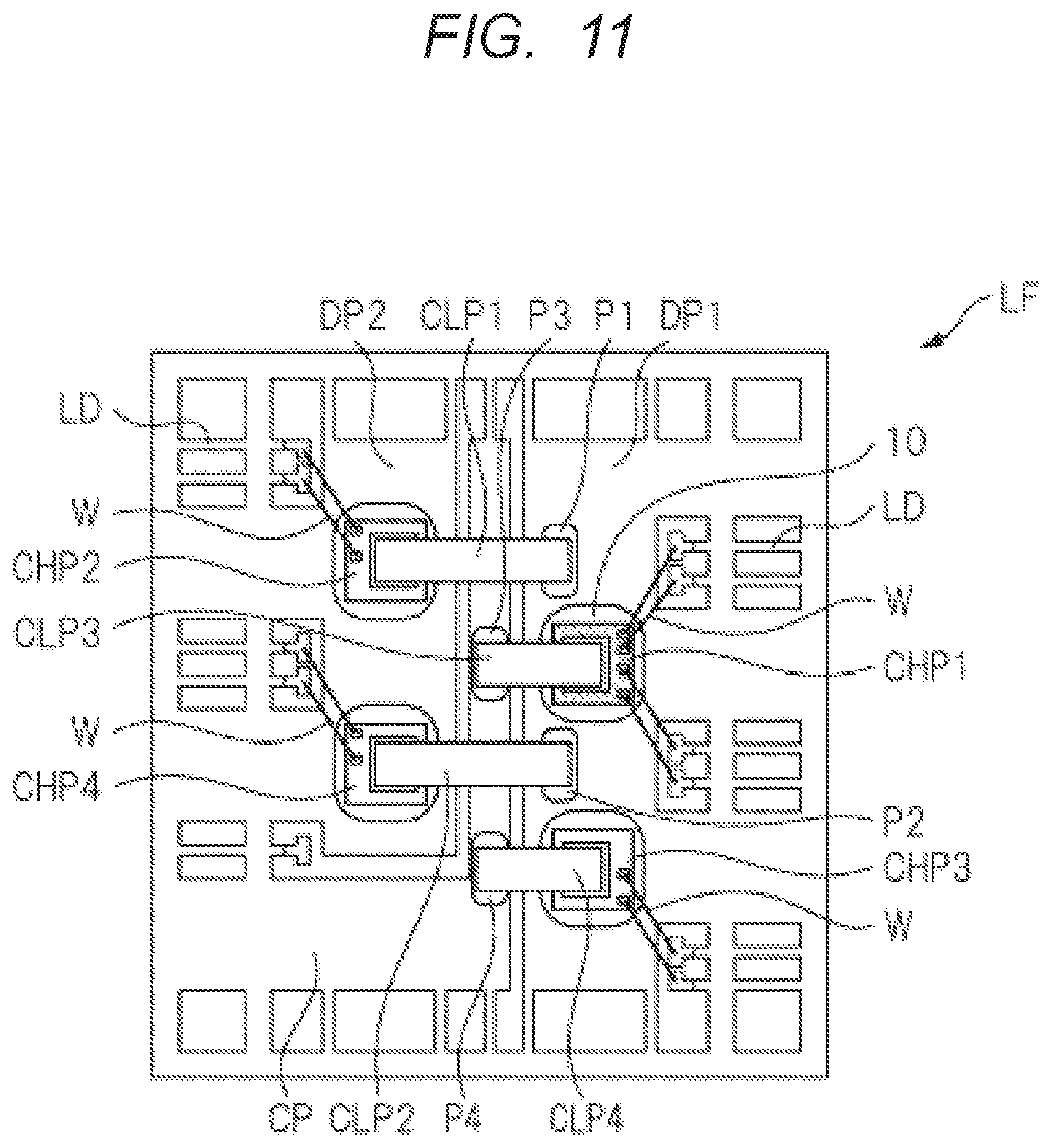 Patent US12308356 Figure 12 – Semiconductor device including semiconductor chip having power transistor and temperature sensing diode