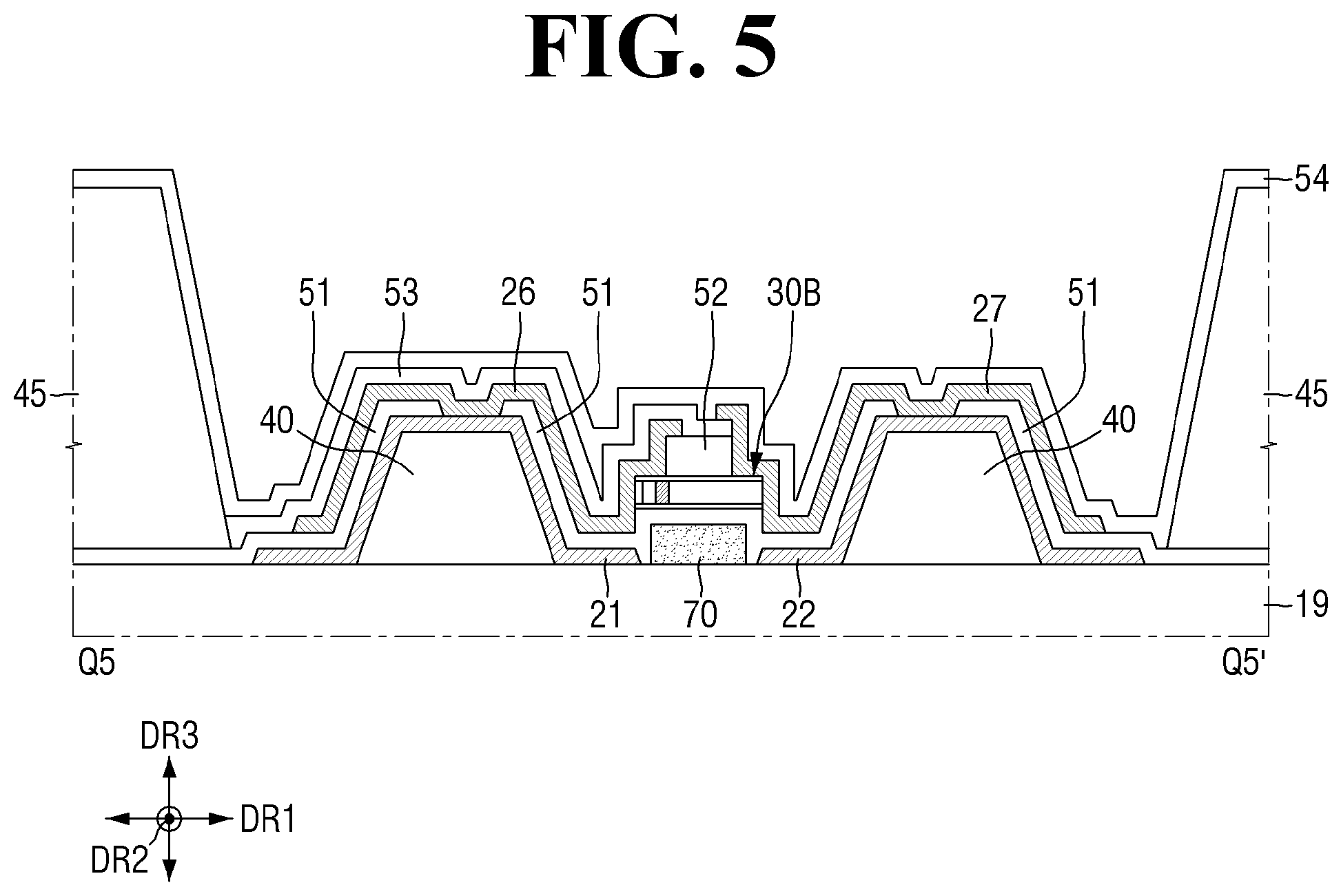 Patent US12308357 Figure 5 – Display device