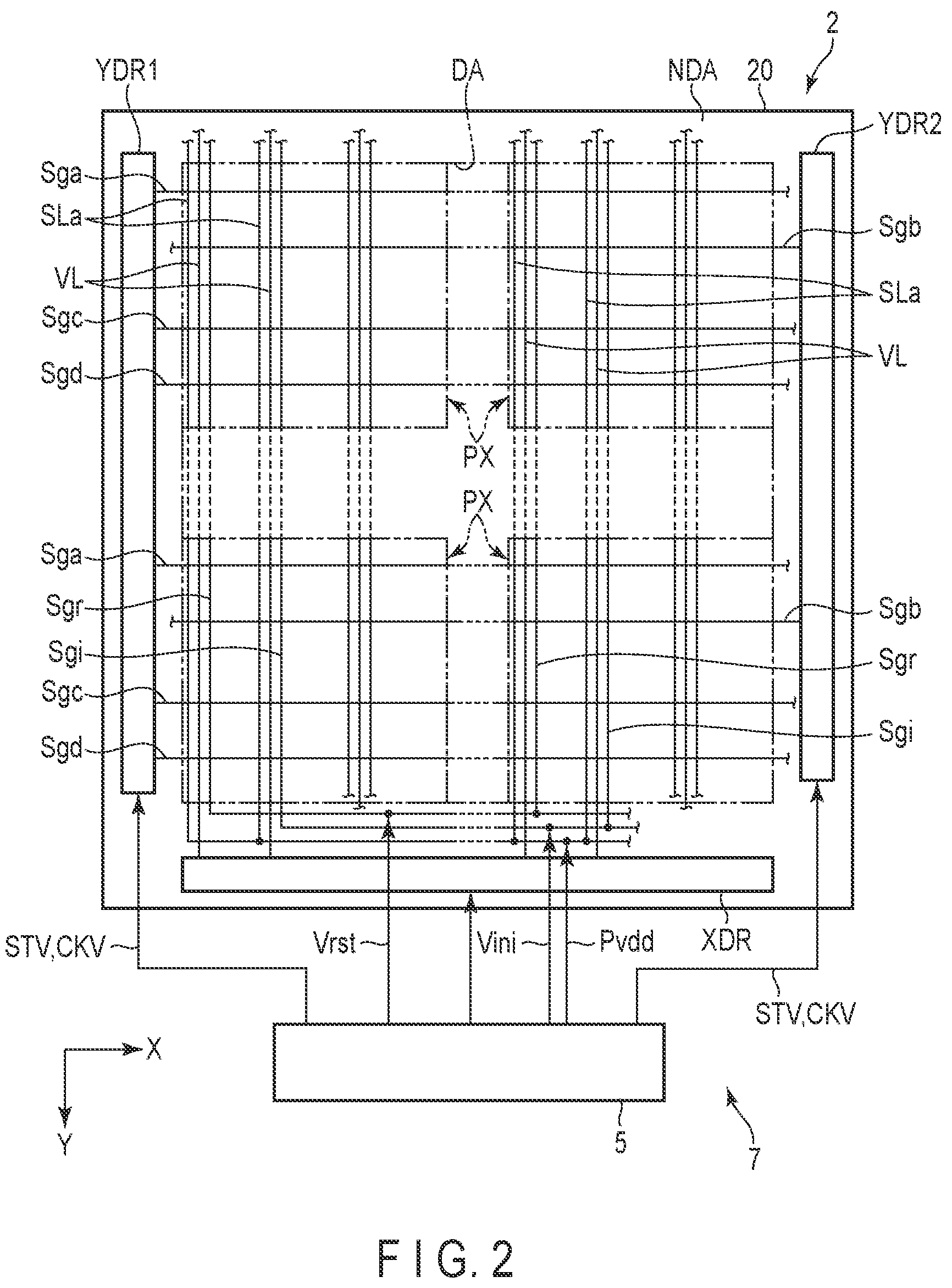 Patent US12308358 Figure 2 – Display device