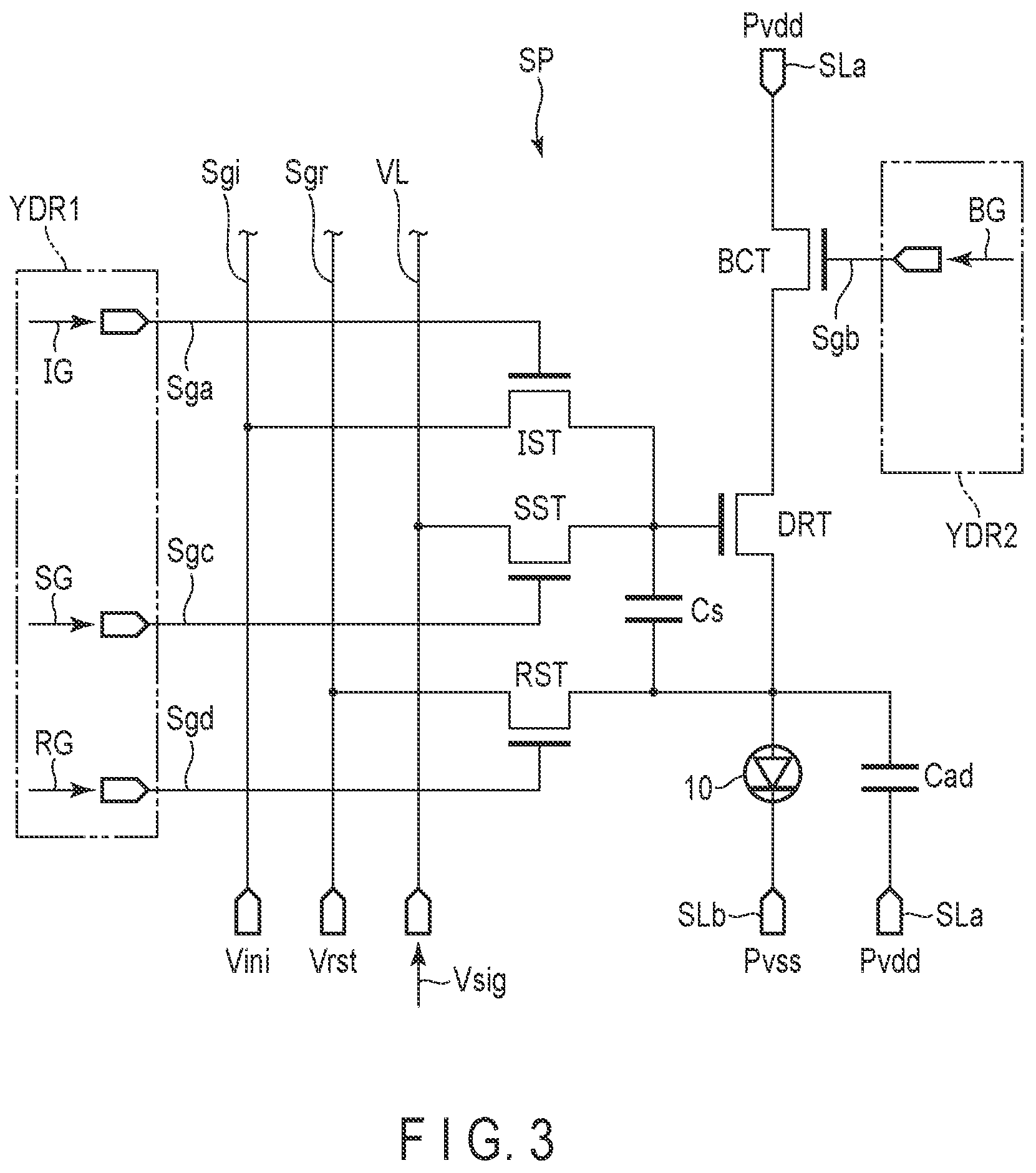 Patent US12308358 Figure 3 – Display device