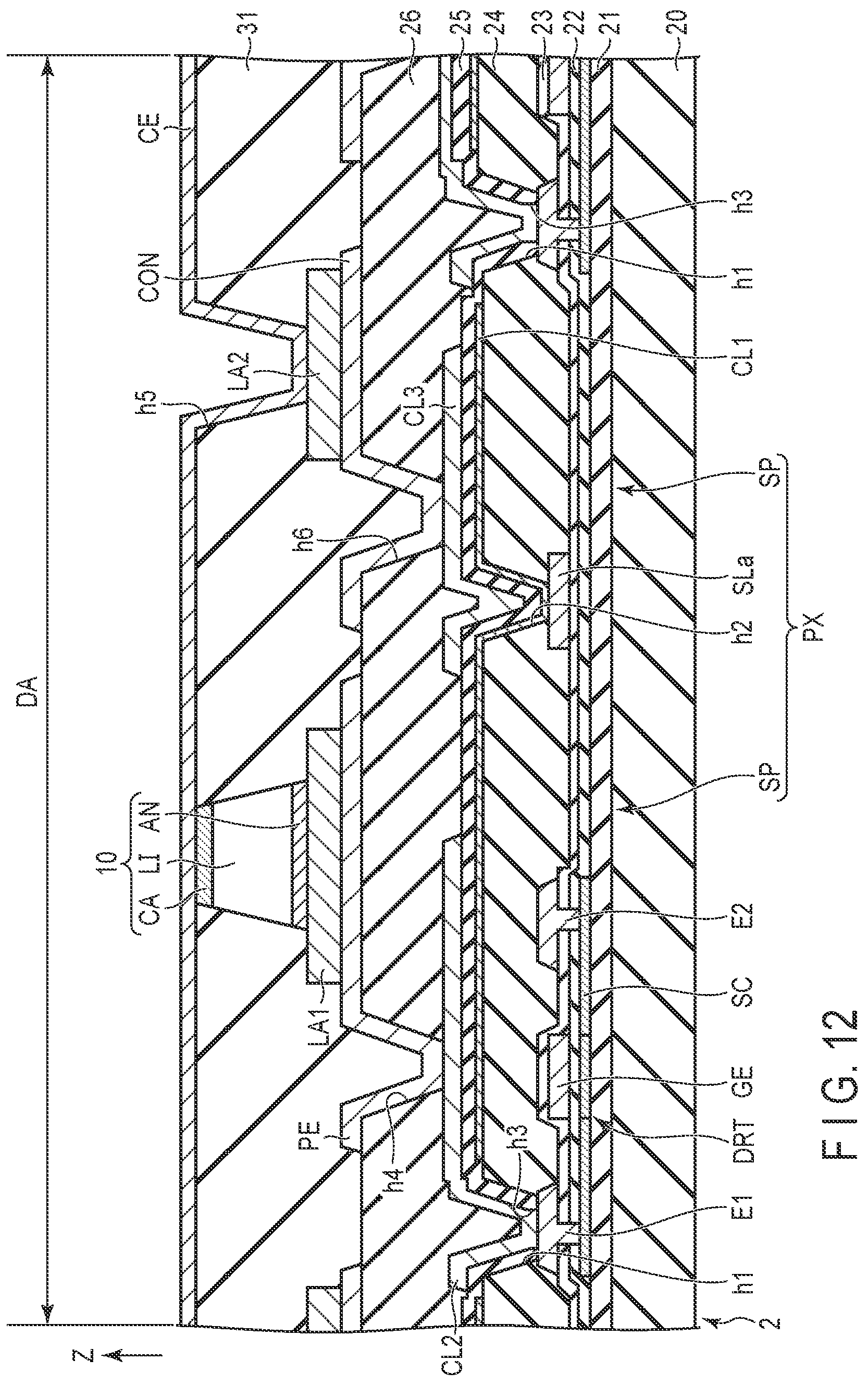 Patent US12308358 Figure 9 – Display device