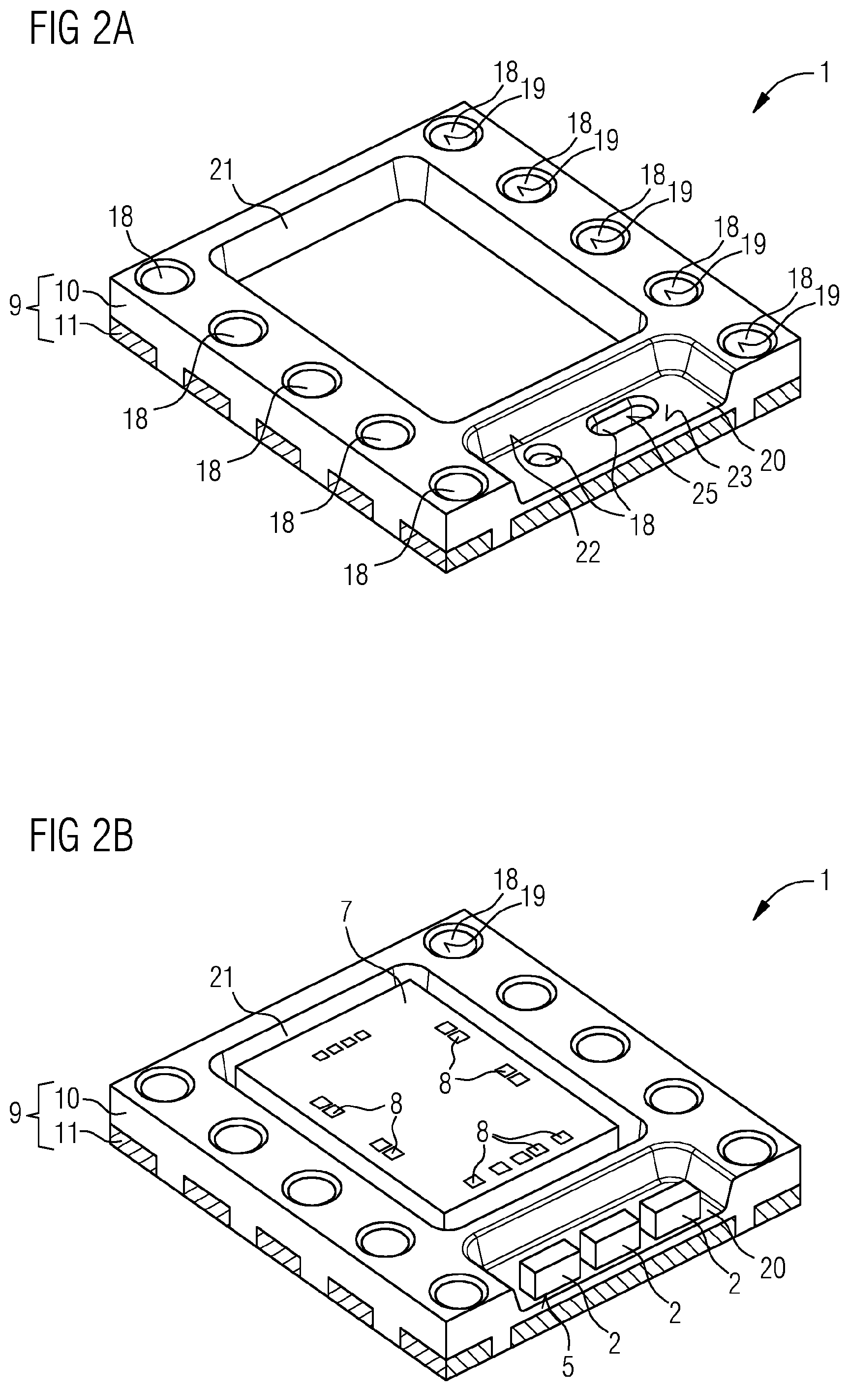 Patent US12308359 Figure 2 – Optoelectronic component and method for producing the same