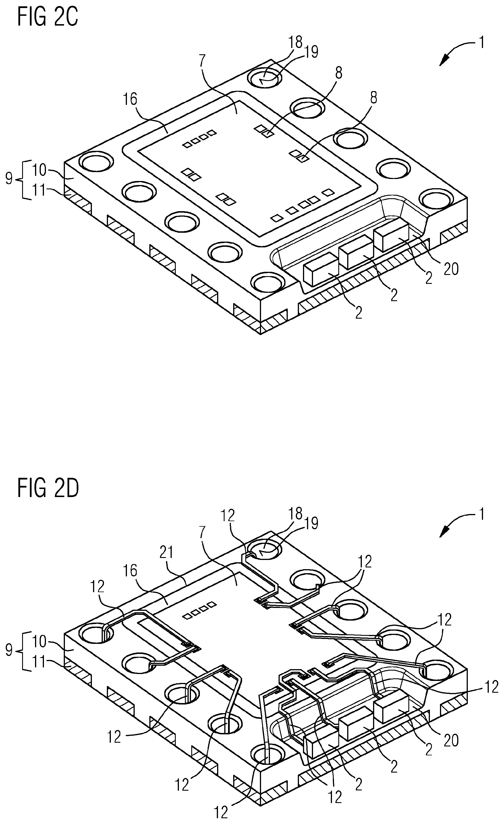 Patent US12308359 Figure 3 – Optoelectronic component and method for producing the same