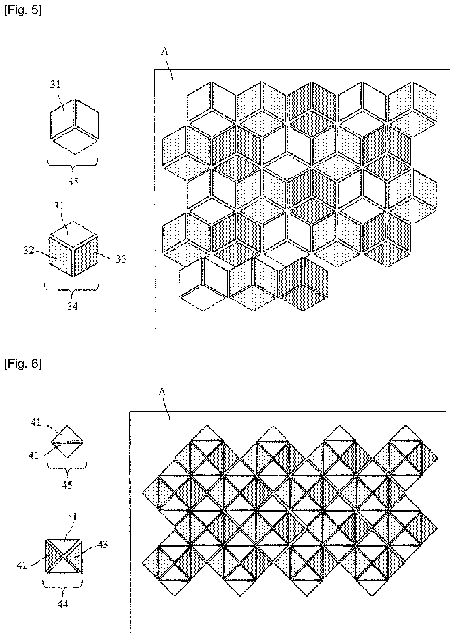 Patent US12308360 Figure 3 – Colour display device comprising a mosaic of tiles of light-emitting micro-diodes