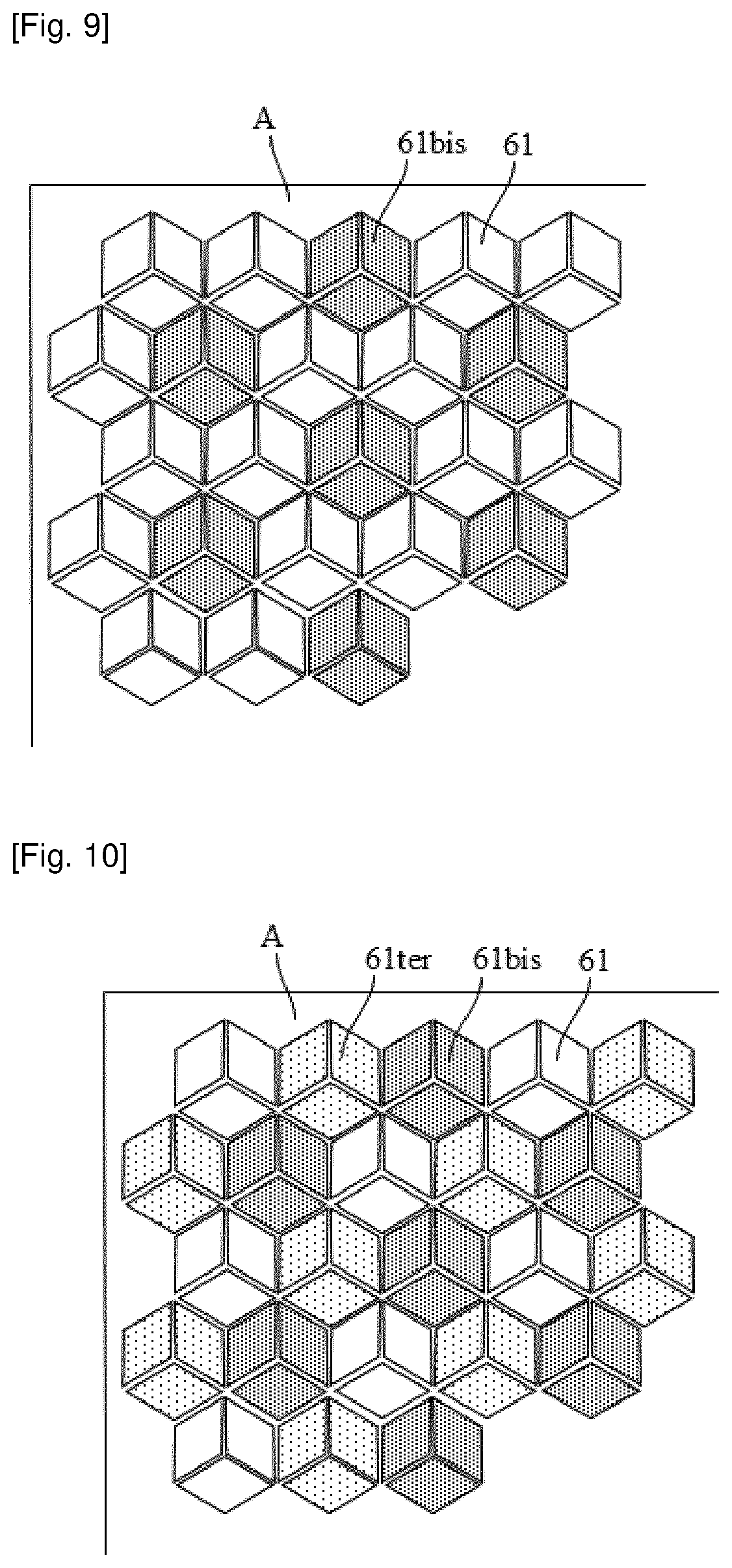 Patent US12308360 Figure 5 – Colour display device comprising a mosaic of tiles of light-emitting micro-diodes