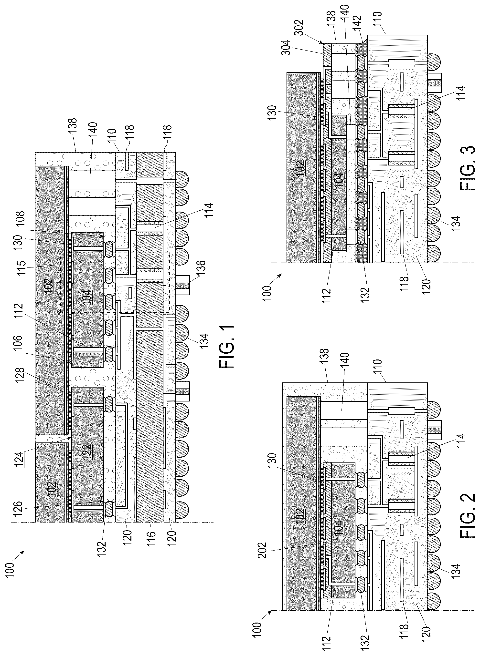 Patent US12308362 Figure 1 – Packaging architecture for disaggregated integrated voltage regulators