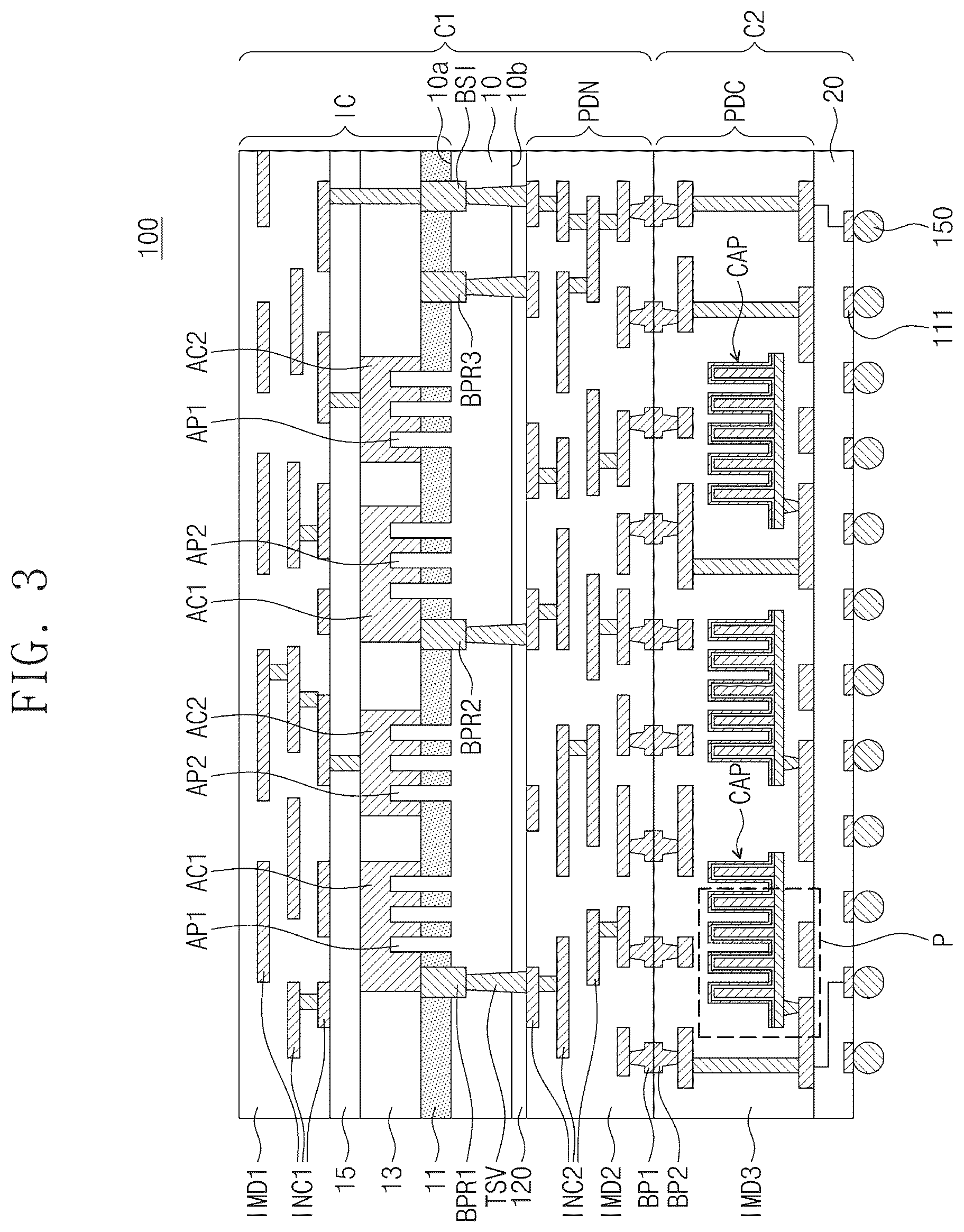 Patent US12308363 Figure 3 – Semiconductor package