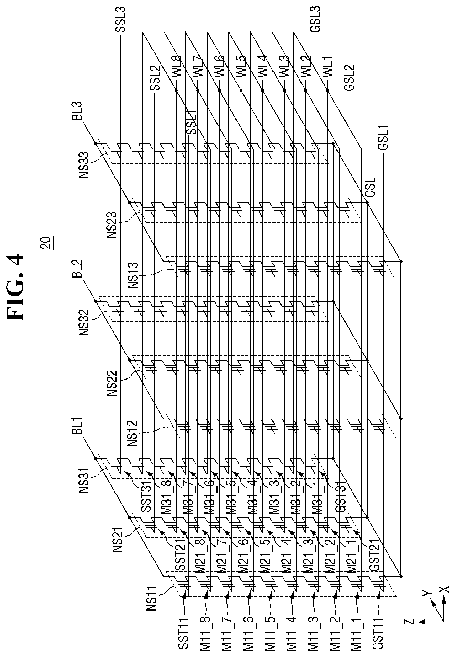 Patent US12308367 Figure 4 – Nonvolatile memory device with openings in the substrate and nonvolatile memory system including the same