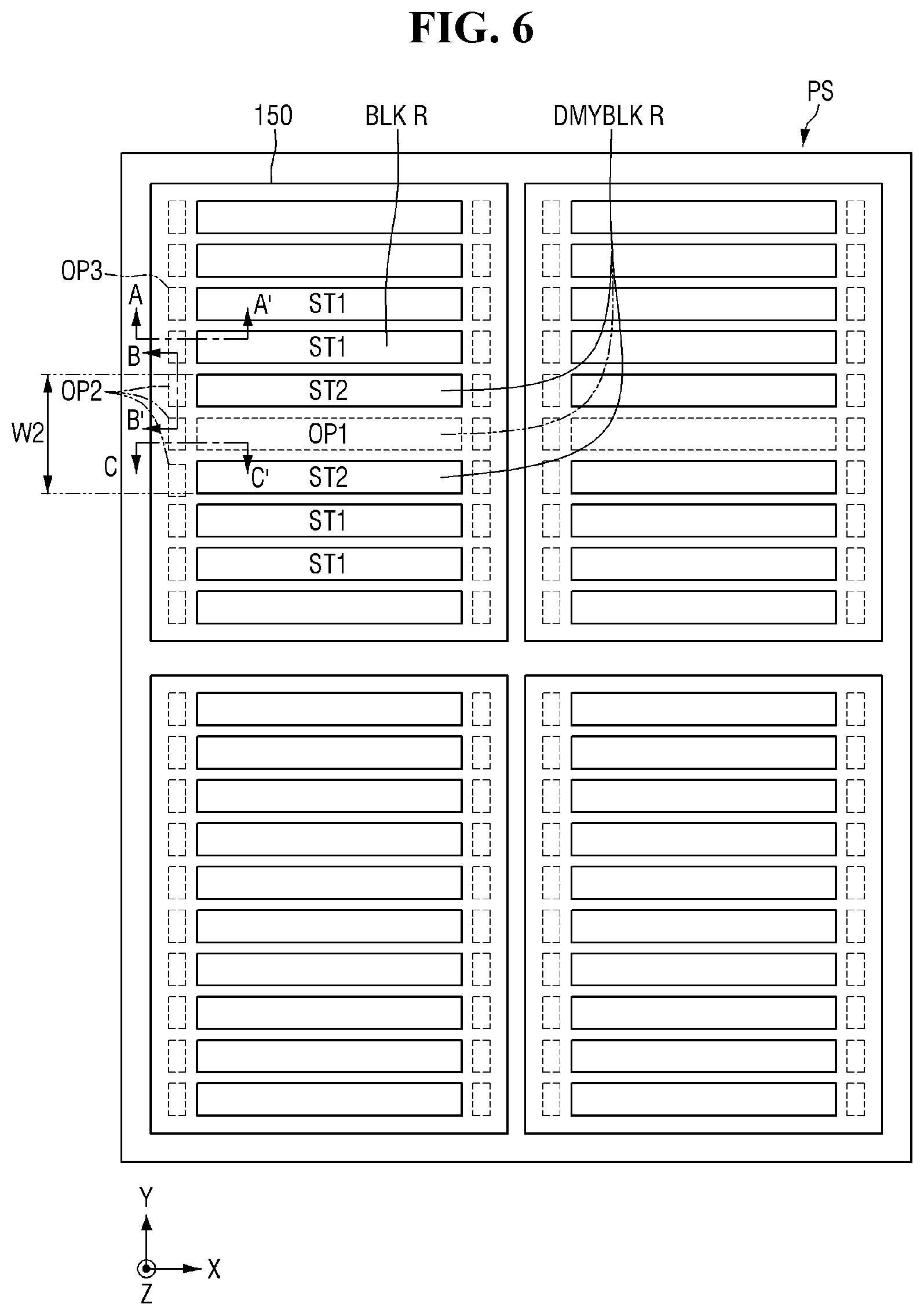 Patent US12308367 Figure 6 – Nonvolatile memory device with openings in the substrate and nonvolatile memory system including the same