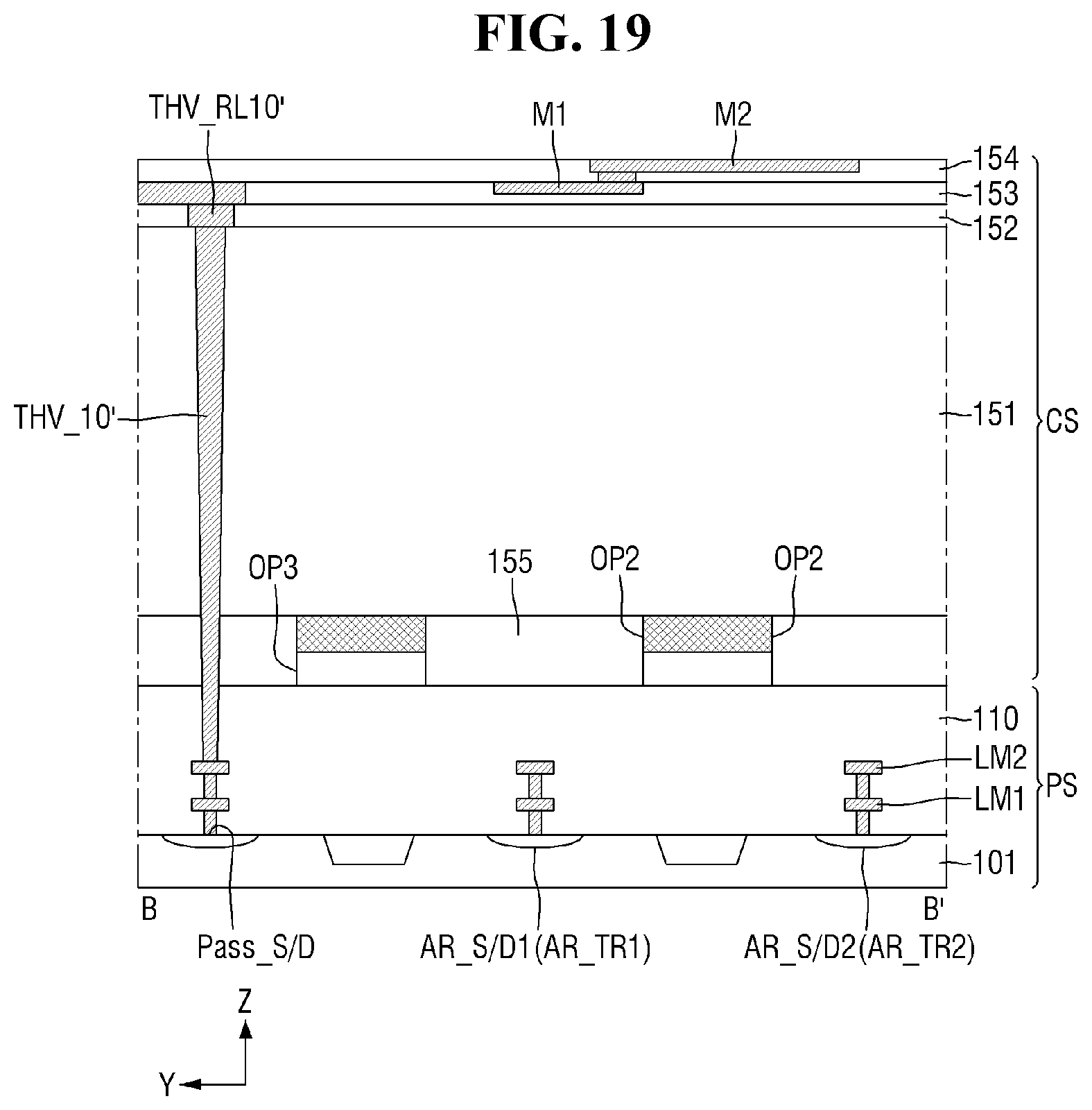 Patent US12308367 Figure 19 – Nonvolatile memory device with openings in the substrate and nonvolatile memory system including the same