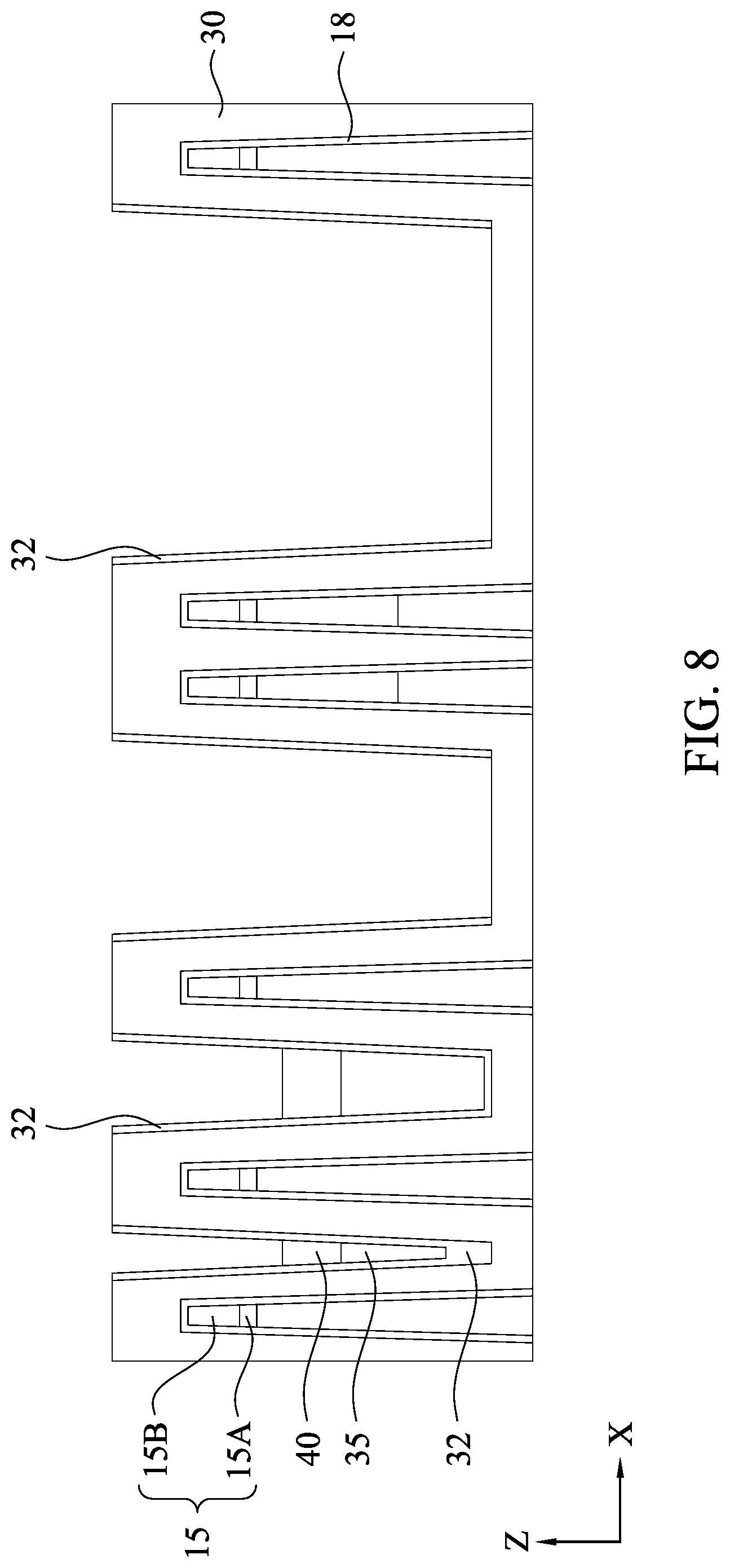 Patent US12308369 Figure 8 – Method of manufacturing a semiconductor device and a semiconductor device