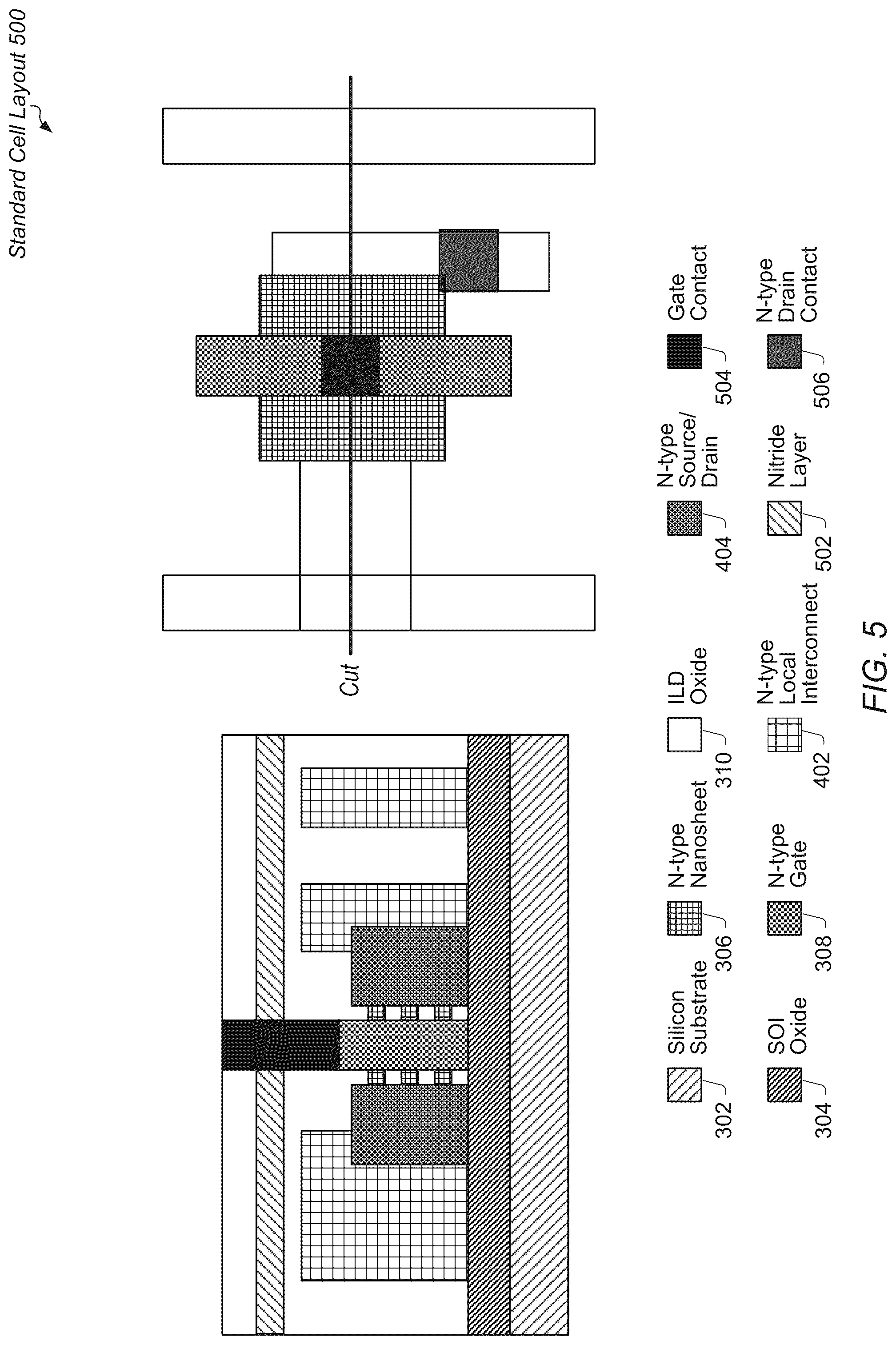 Patent US12308370 Figure 5 – Cross field effect transistors (XFETs) in integrated circuits