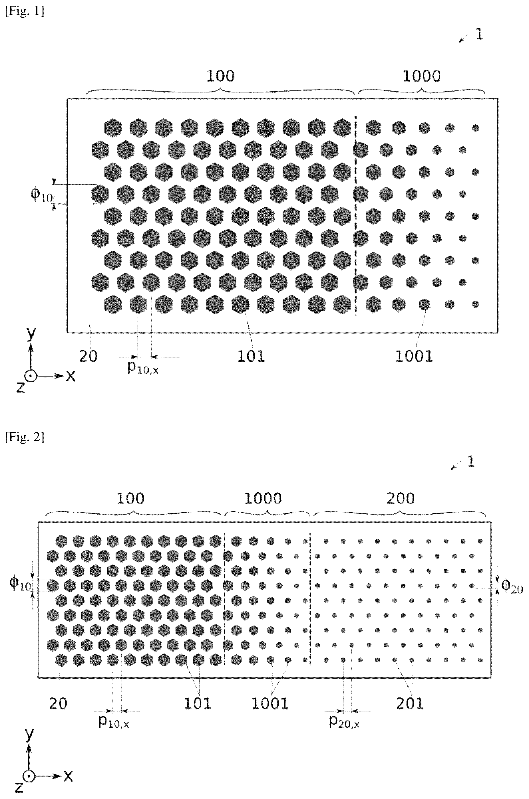 Patent US12308373 — Optoelectronic device with transition areas — Figure 1