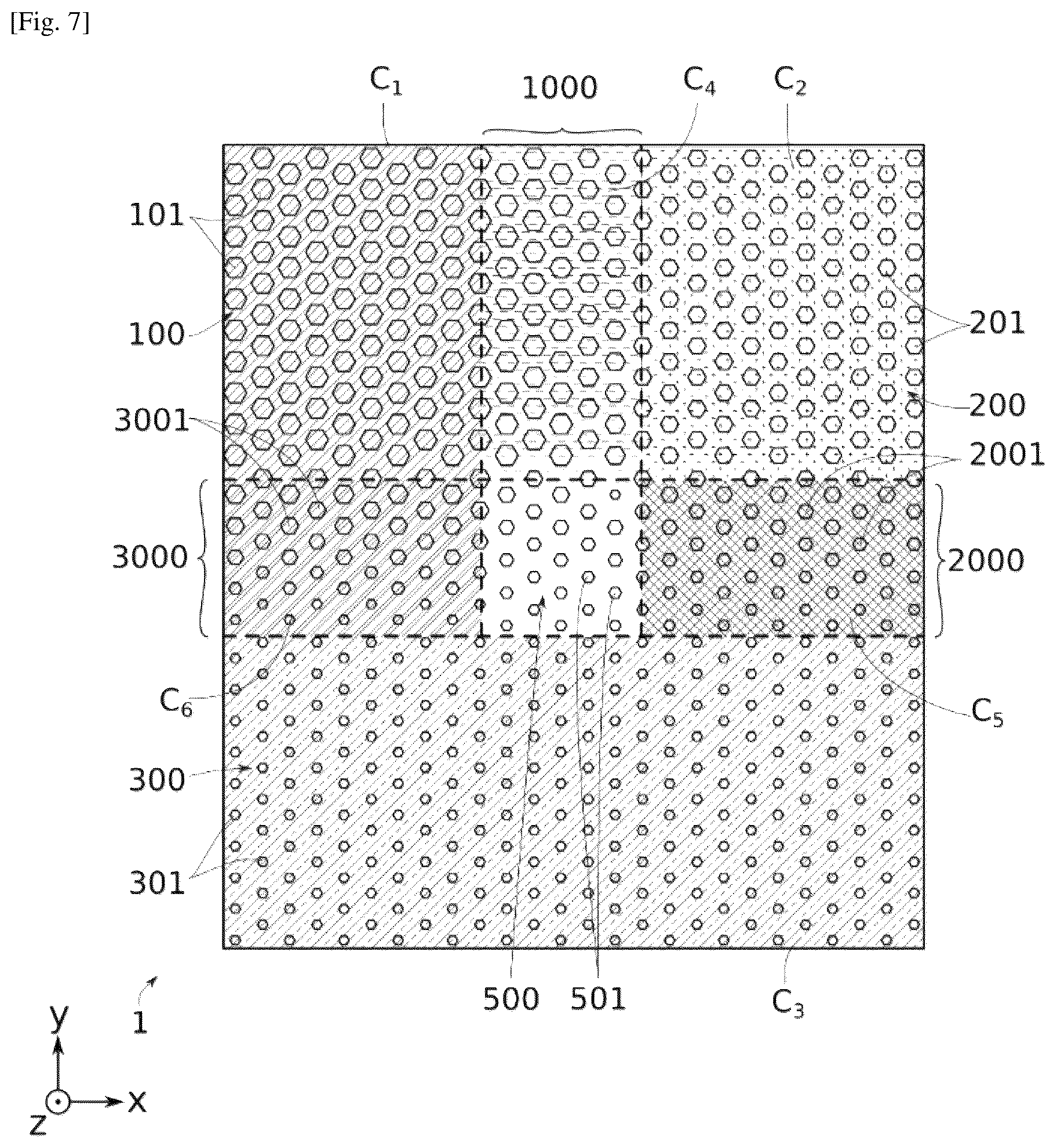 Patent US12308373 Figure 7 – Optoelectronic device with transition areas