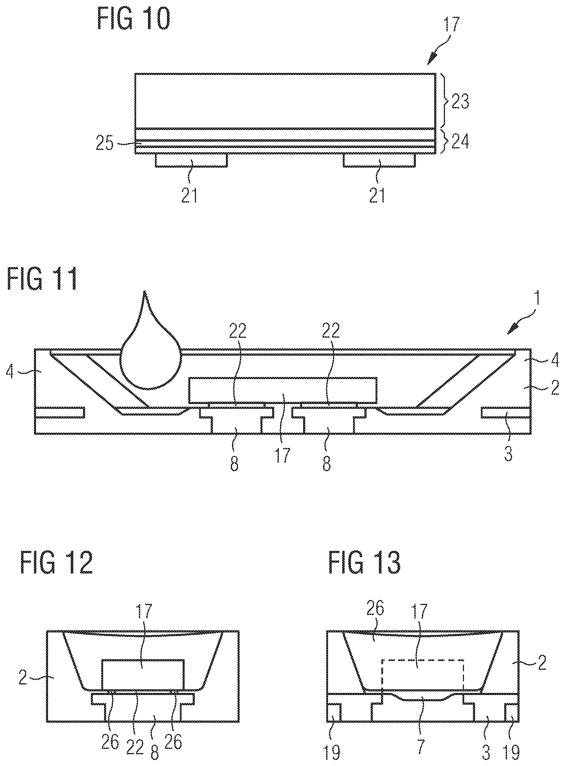 Patent US12308374 Figure 5 – Radiation-emitting component and method for producing same