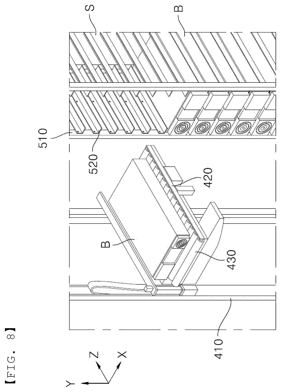 Patent US12308375 Figure 6 – Battery pack loading apparatus and battery pack loading method using the same