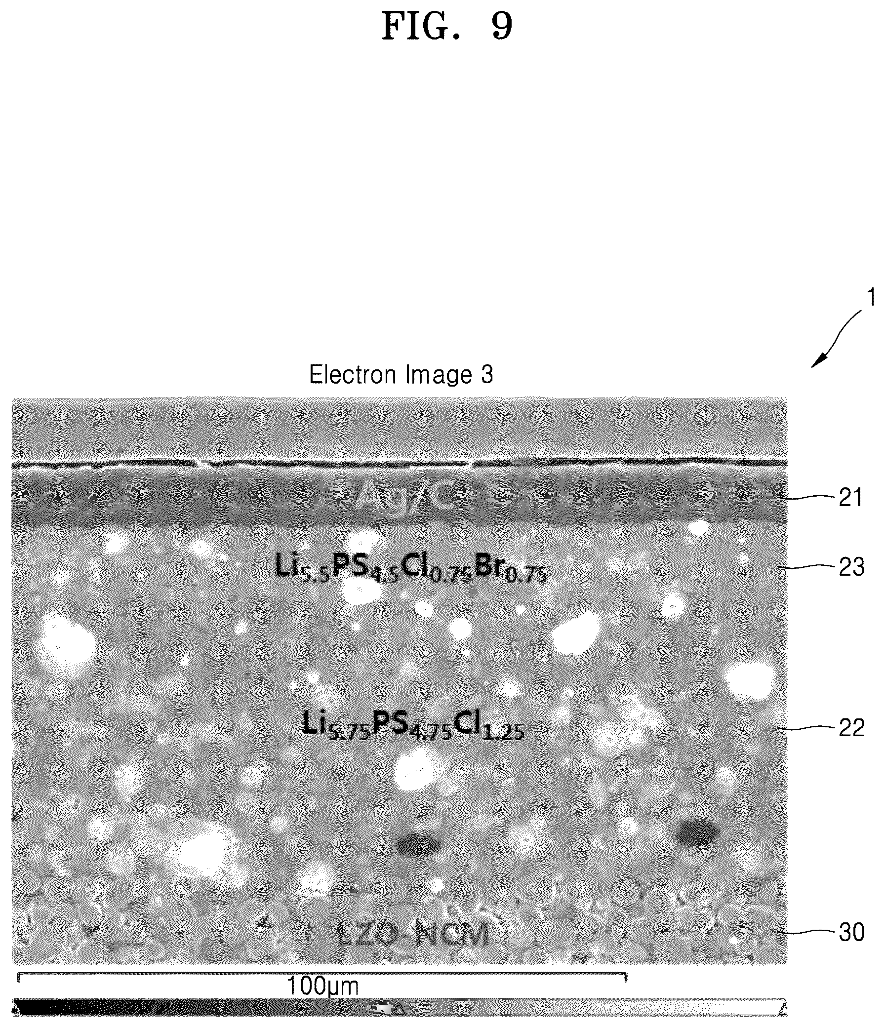 Patent US12308385 Figure 11 – All-solid secondary battery and method of preparing same