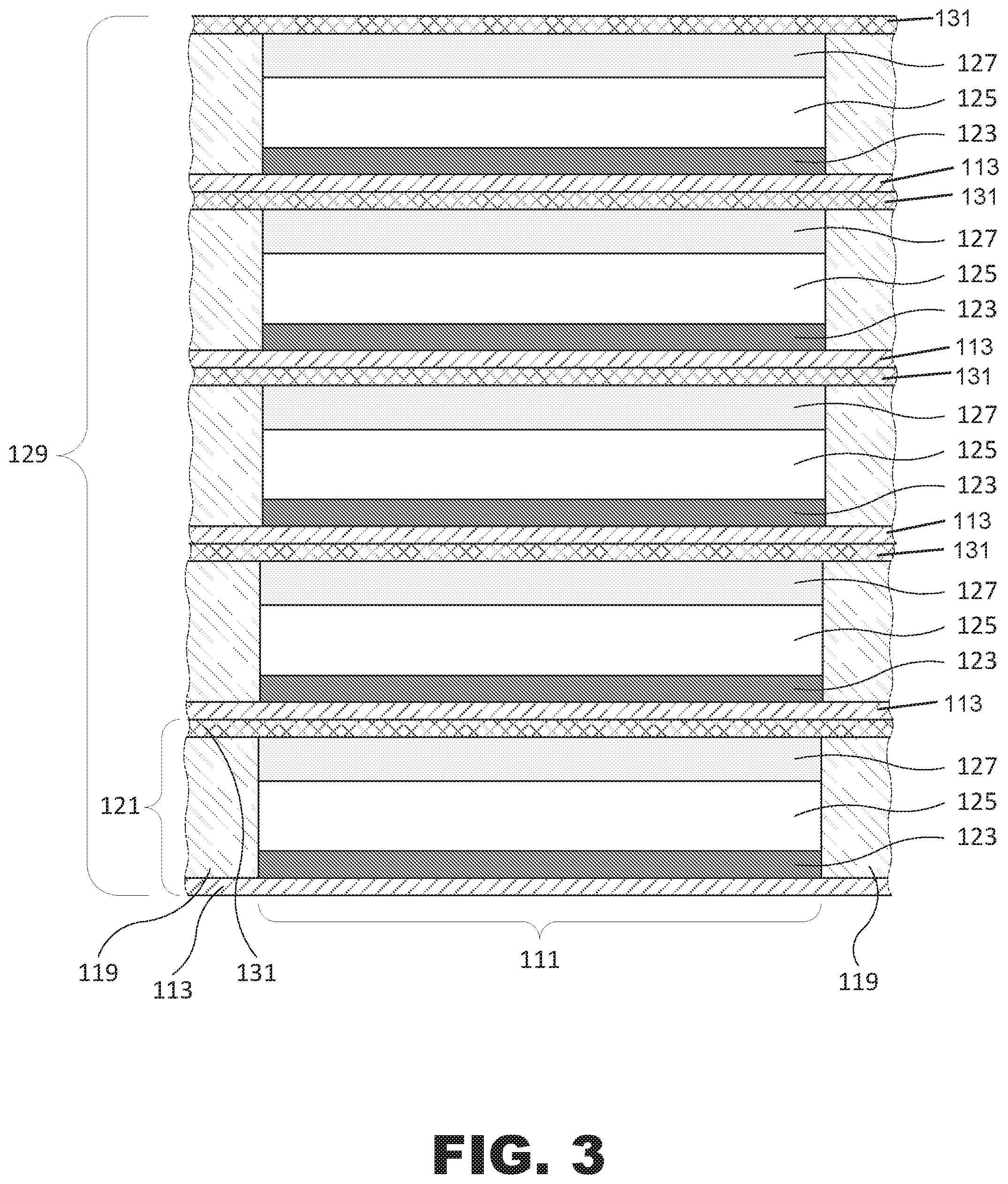 Patent US12308391 Figure 3 – Segmented cell architecture for solid state batteries