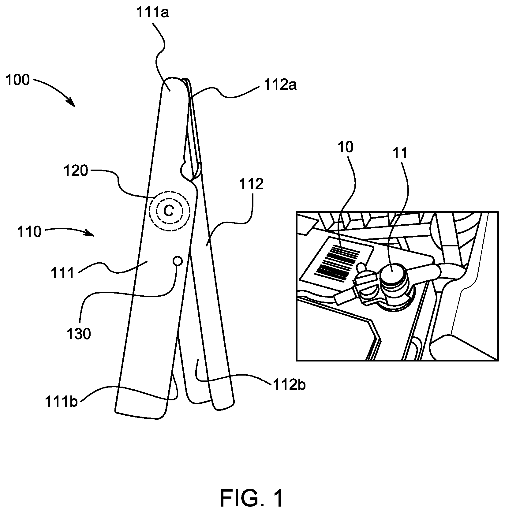 Patent US12308396 Figure 1 – Battery cleaning device