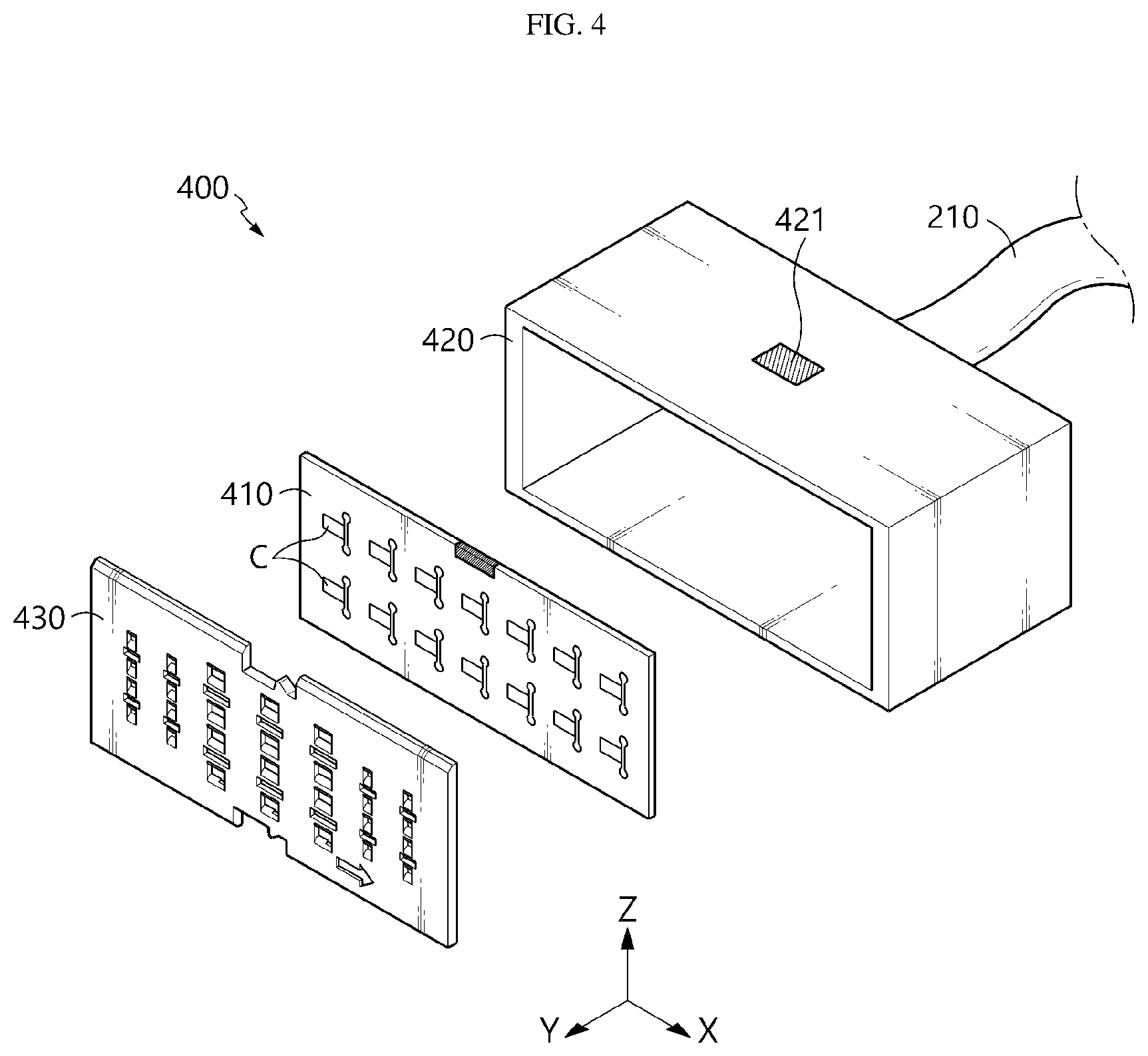 Patent US12308400 Figure 4 – Battery pack