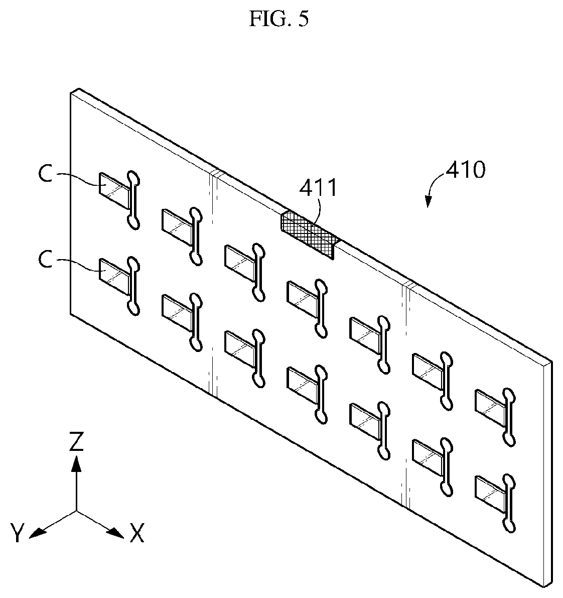 Patent US12308400 Figure 5 – Battery pack