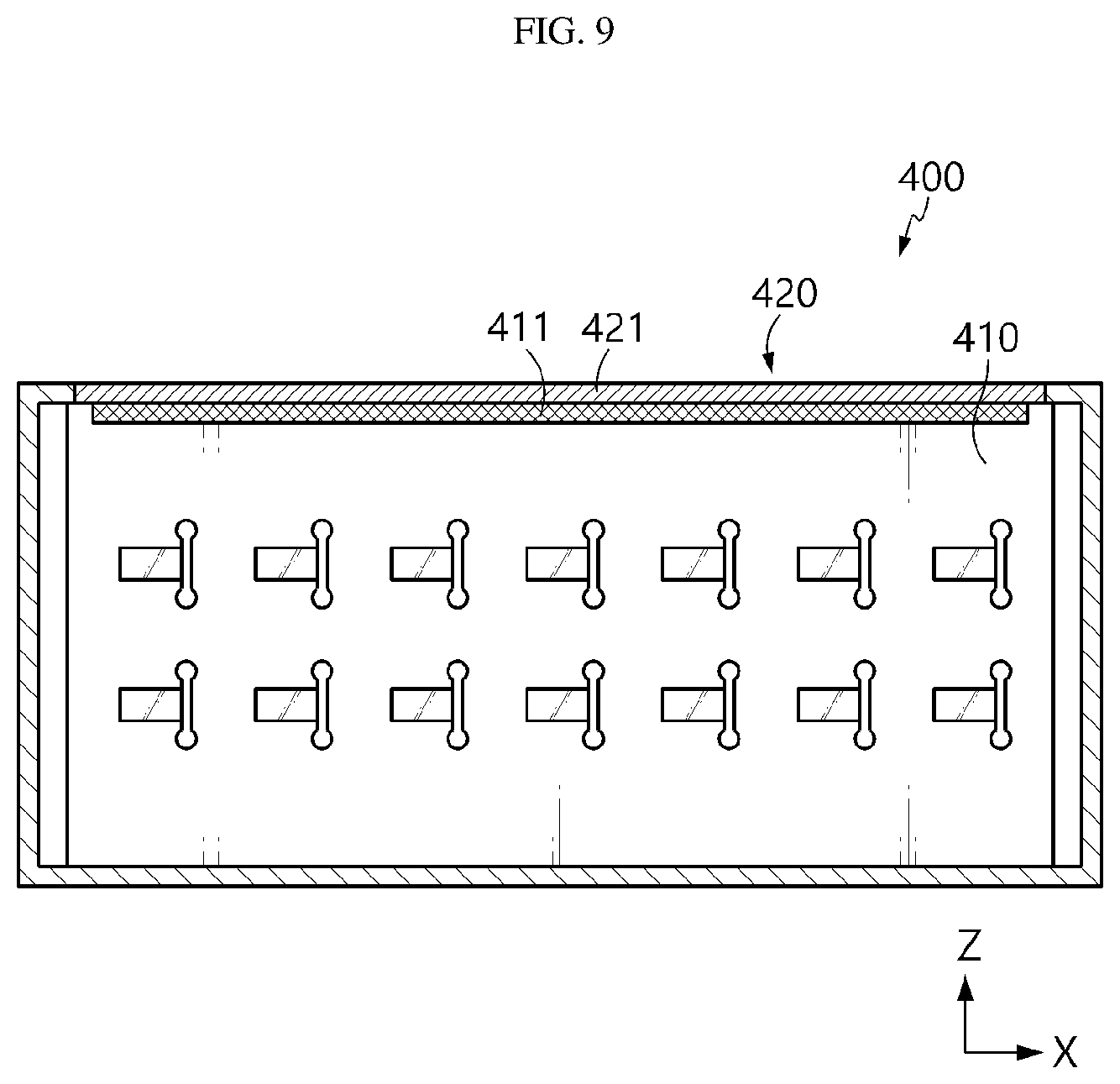 Patent US12308400 Figure 9 – Battery pack