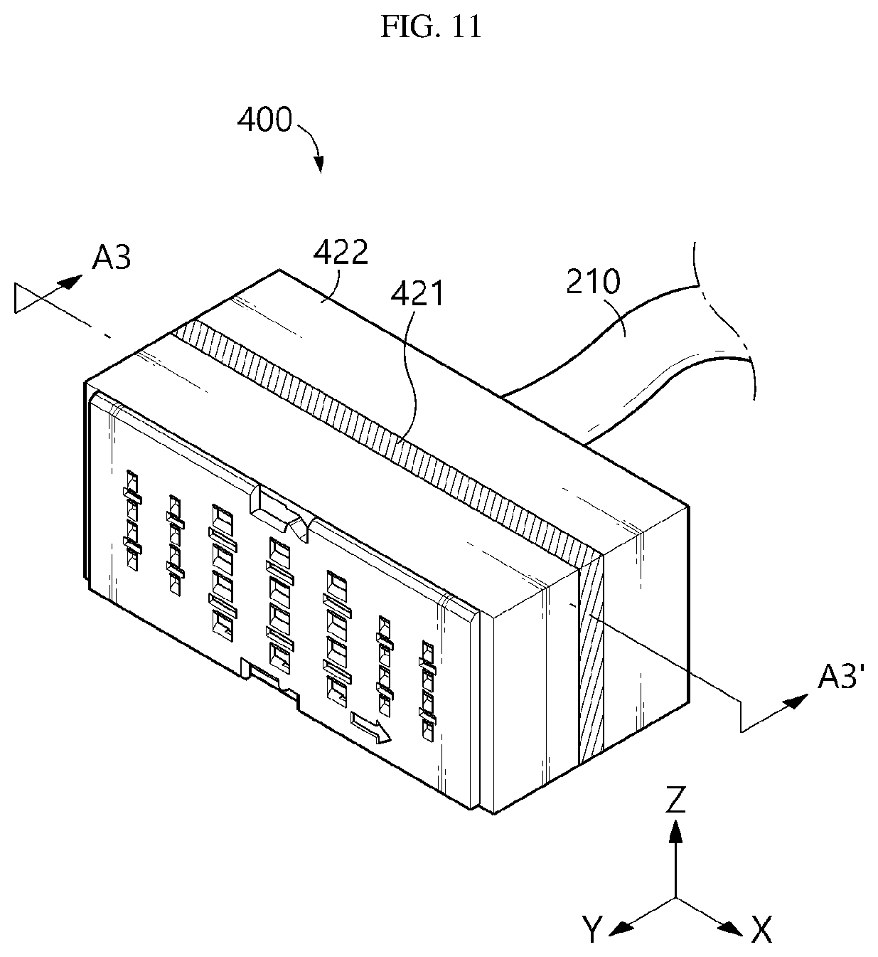 Patent US12308400 Figure 11 – Battery pack