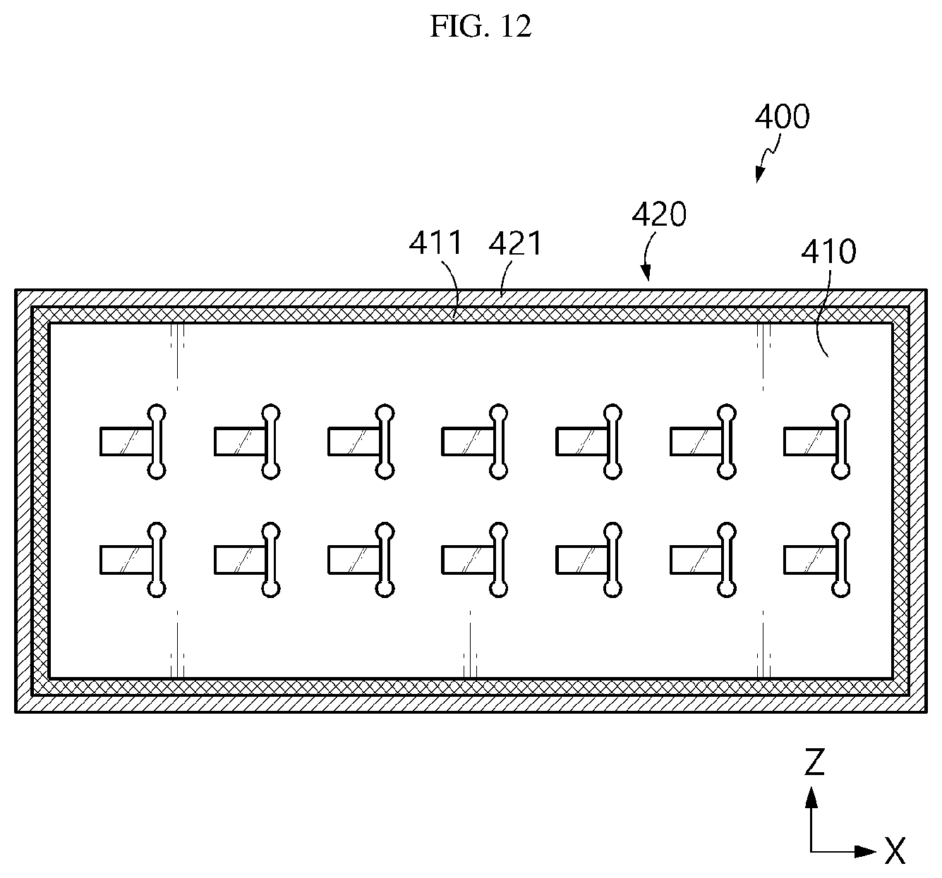 Patent US12308400 Figure 12 – Battery pack