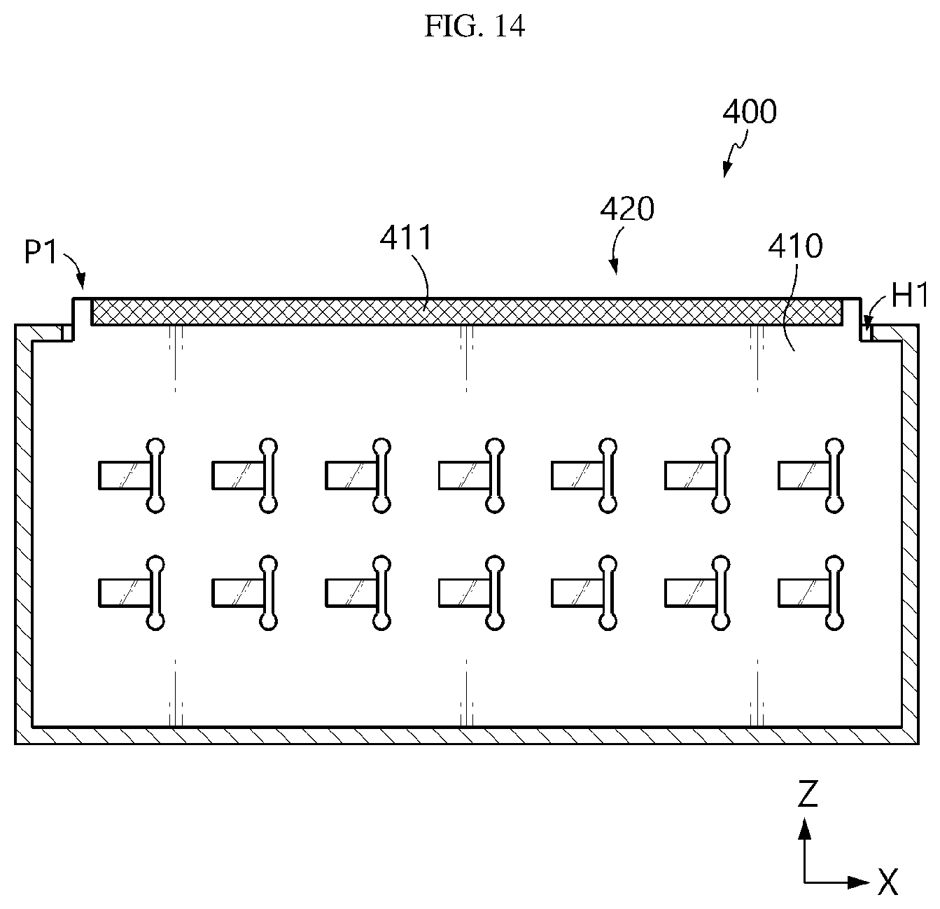 Patent US12308400 Figure 14 – Battery pack
