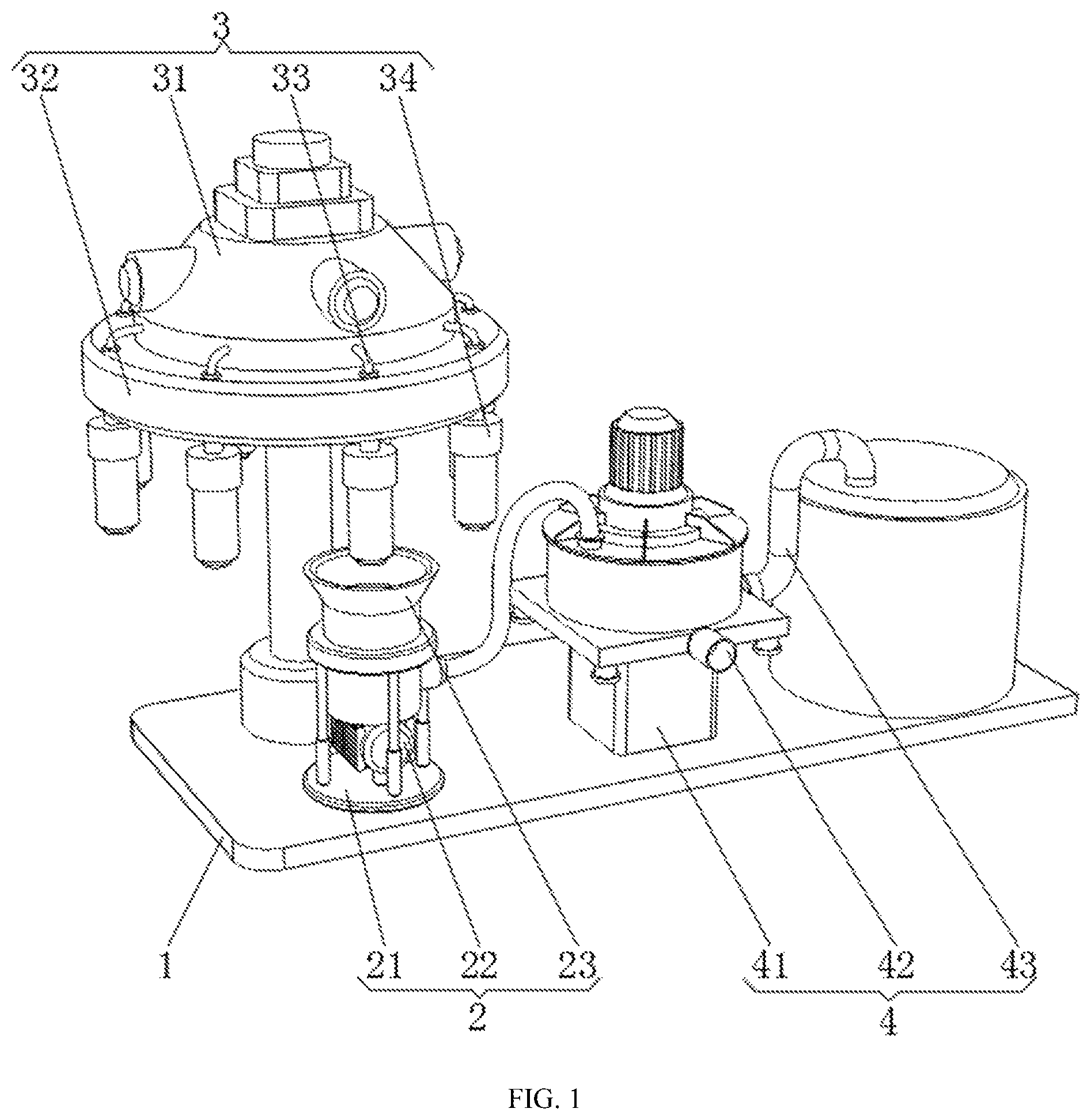 Patent US12308403 — Apparatus for efficiently pretreating and recycling waste battery — Figure 1