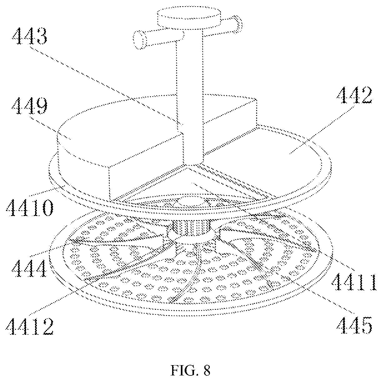 Patent US12308403 Figure 8 – Apparatus for efficiently pretreating and recycling waste battery