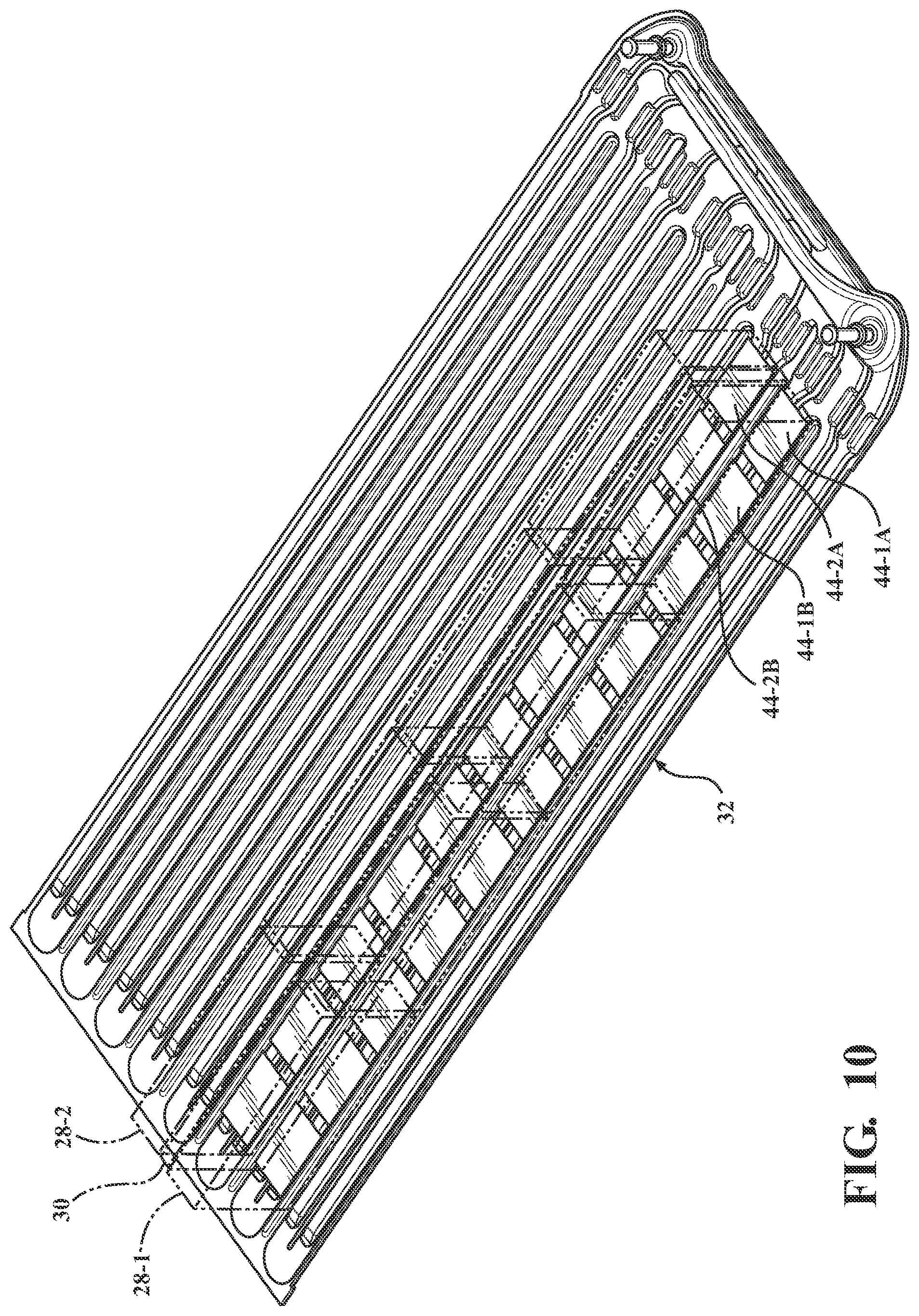 Patent US12308404 Figure 8 – Mitigation of thermal runaway in a battery module