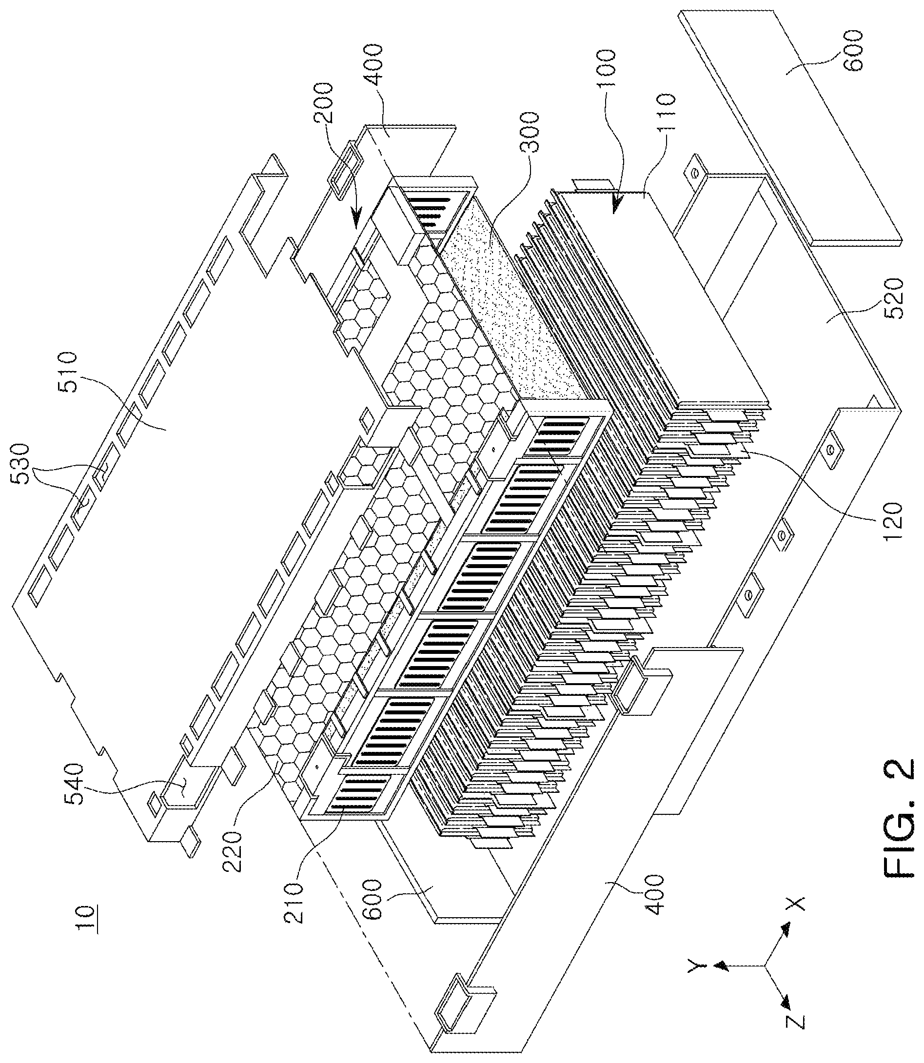 Patent US12308405 Figure 2 – Battery module