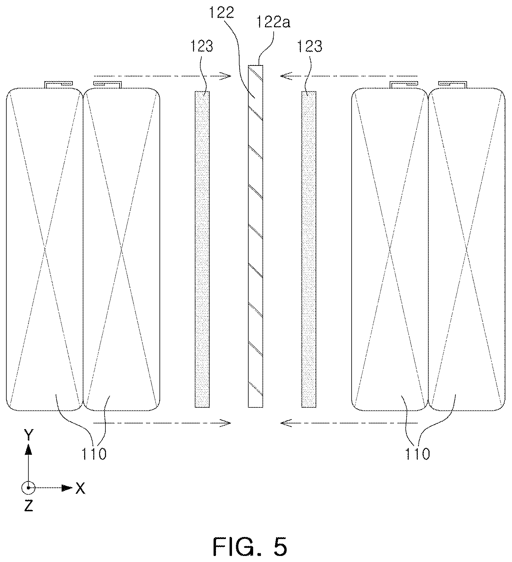 Patent US12308405 Figure 5 – Battery module