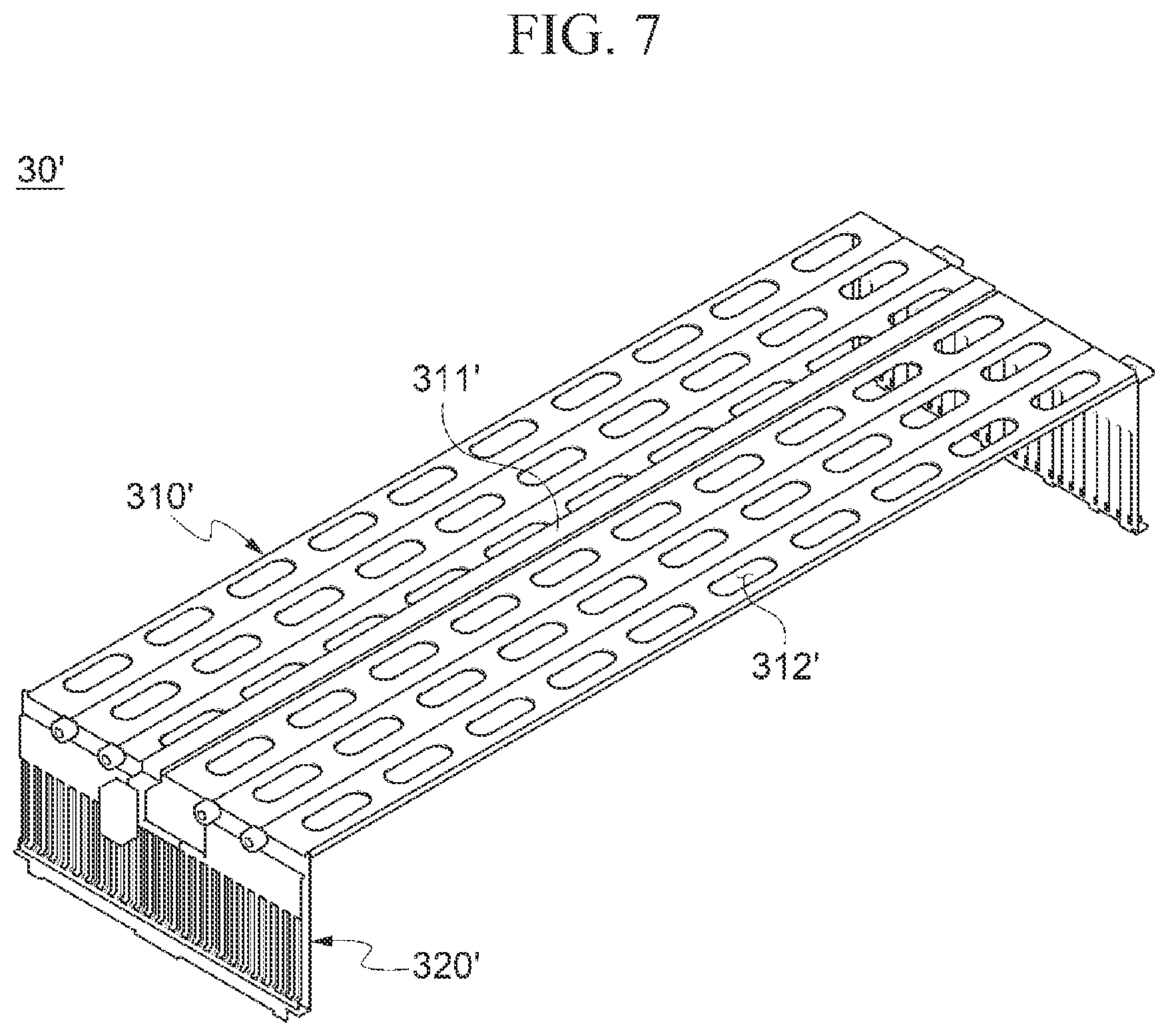Patent US12308406 Figure 7 – Battery module having a sensing module thereon