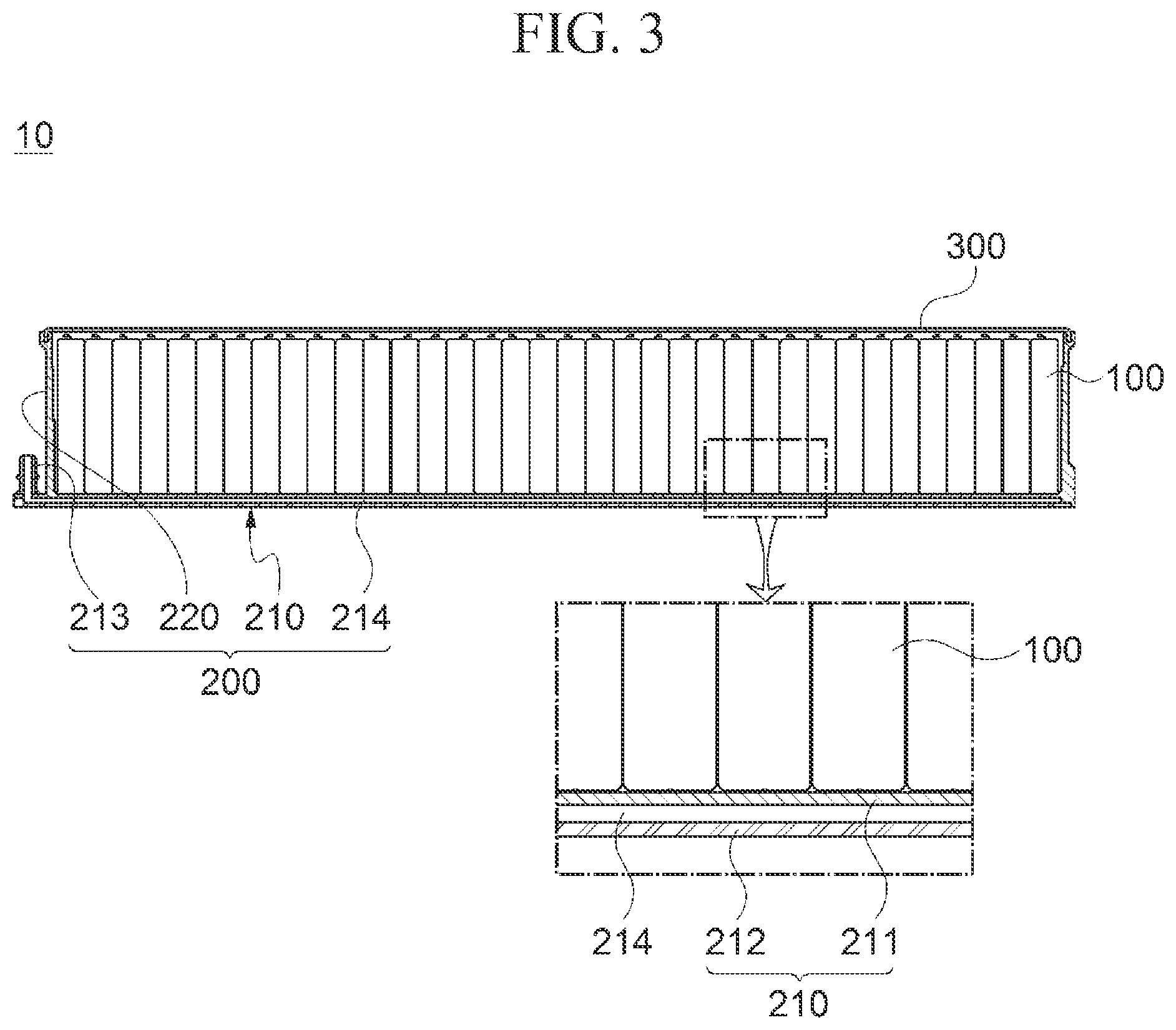 Patent US12308407 Figure 3 – Battery module and battery pack including the same