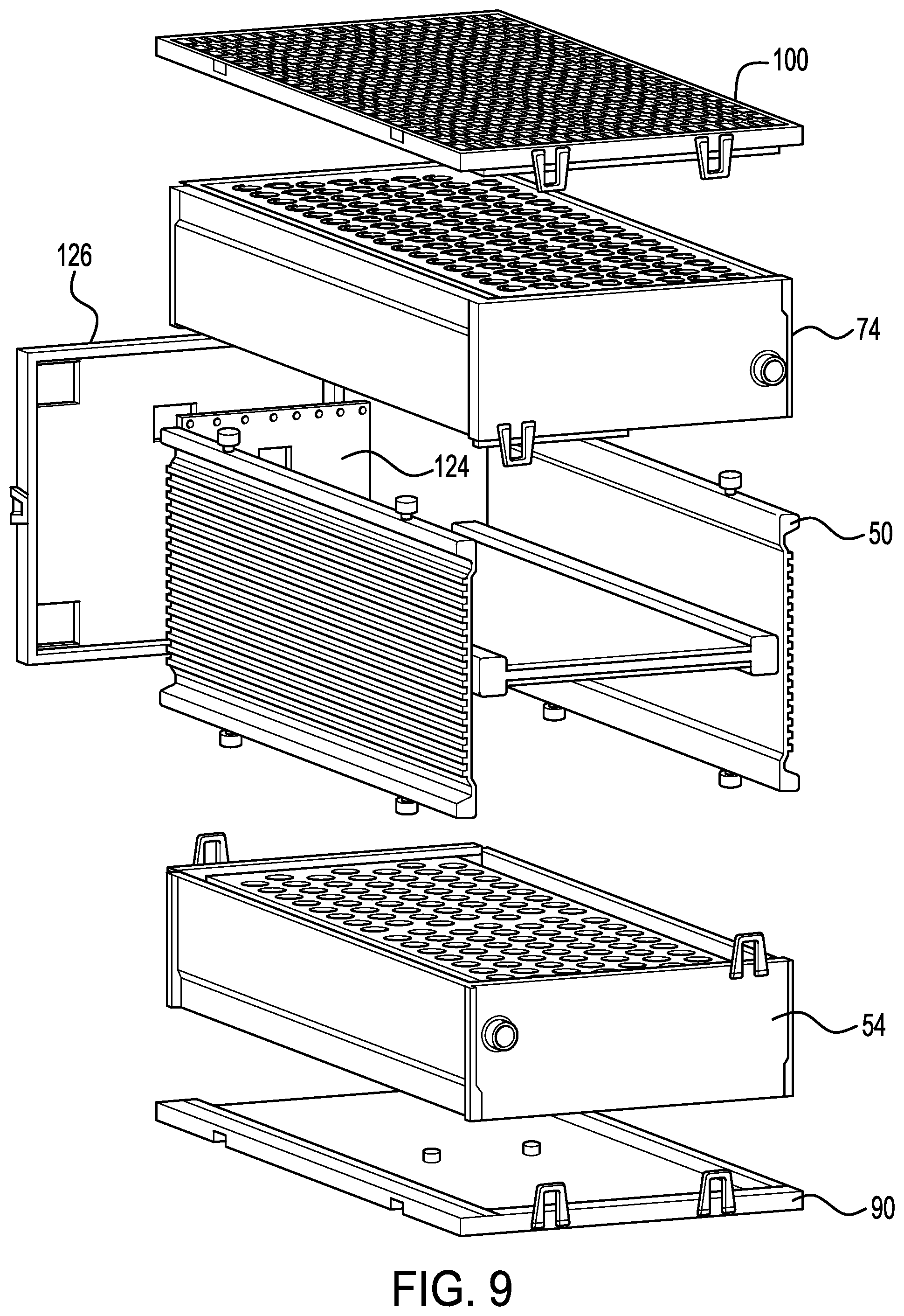 Patent US12308411 Figure 6 – Battery cell retention frame