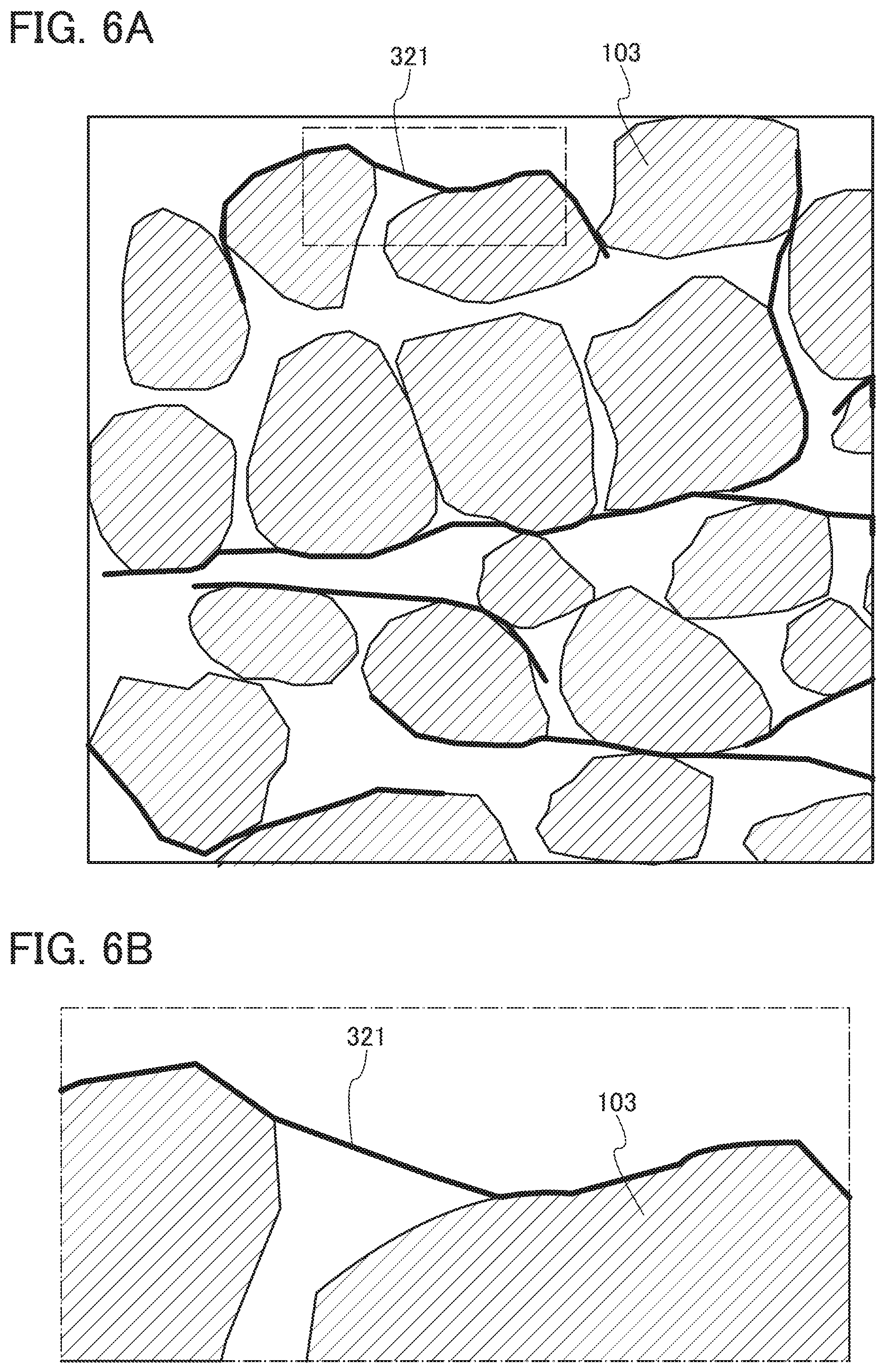 Patent US12308421 Figure 6 – Electrode and power storage device comprising graphene compound