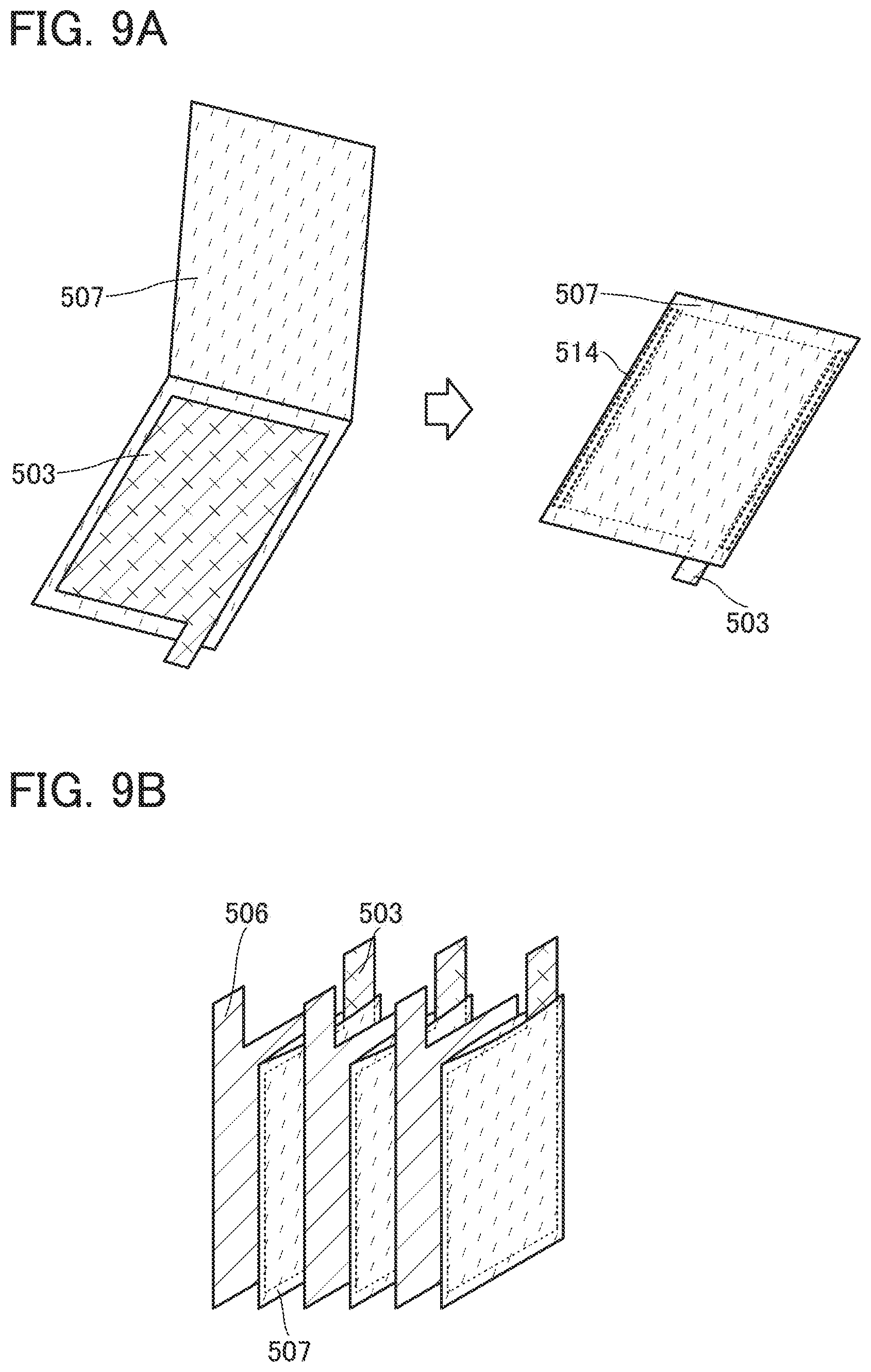 Patent US12308421 Figure 9 – Electrode and power storage device comprising graphene compound