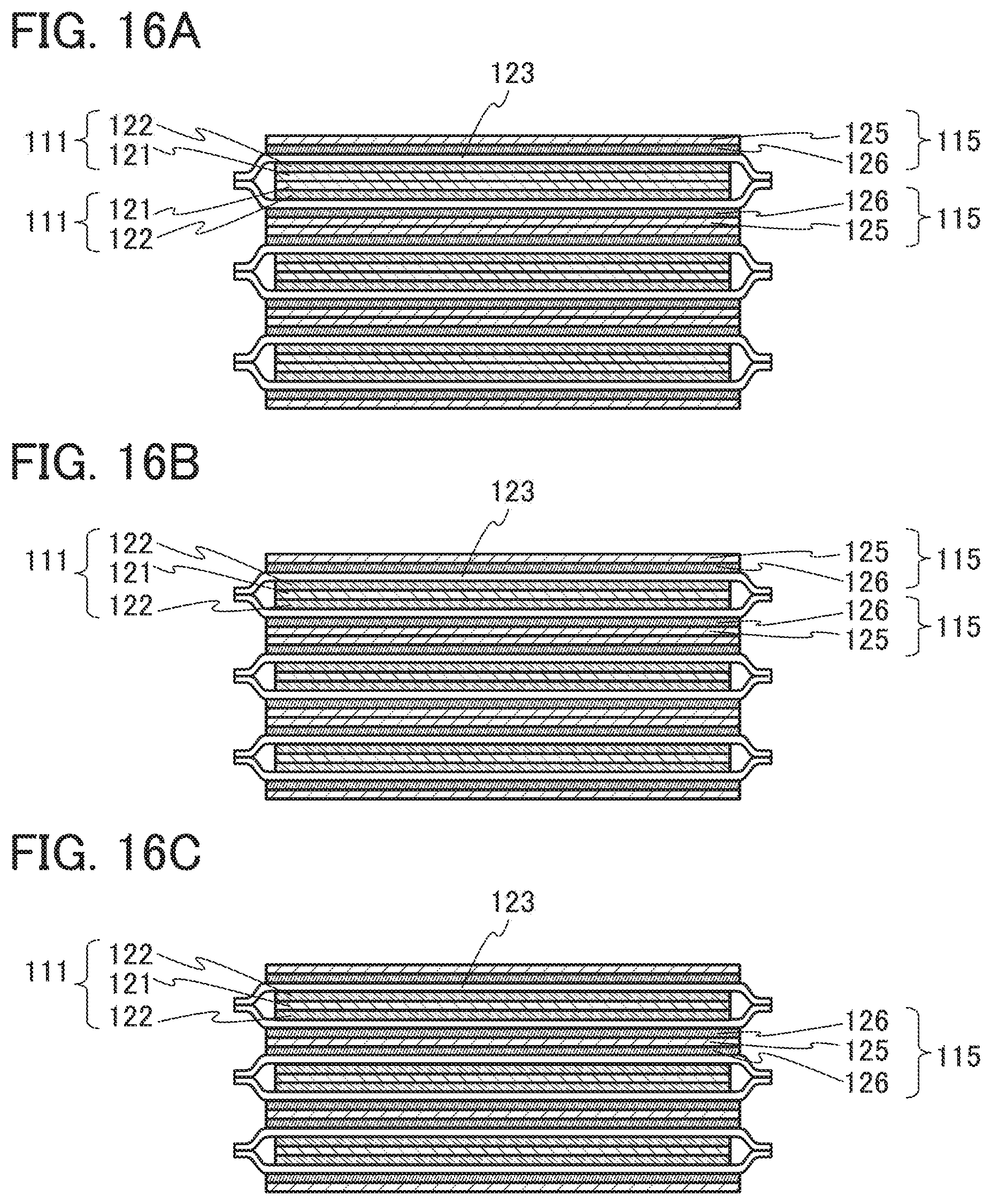 Patent US12308421 Figure 16 – Electrode and power storage device comprising graphene compound