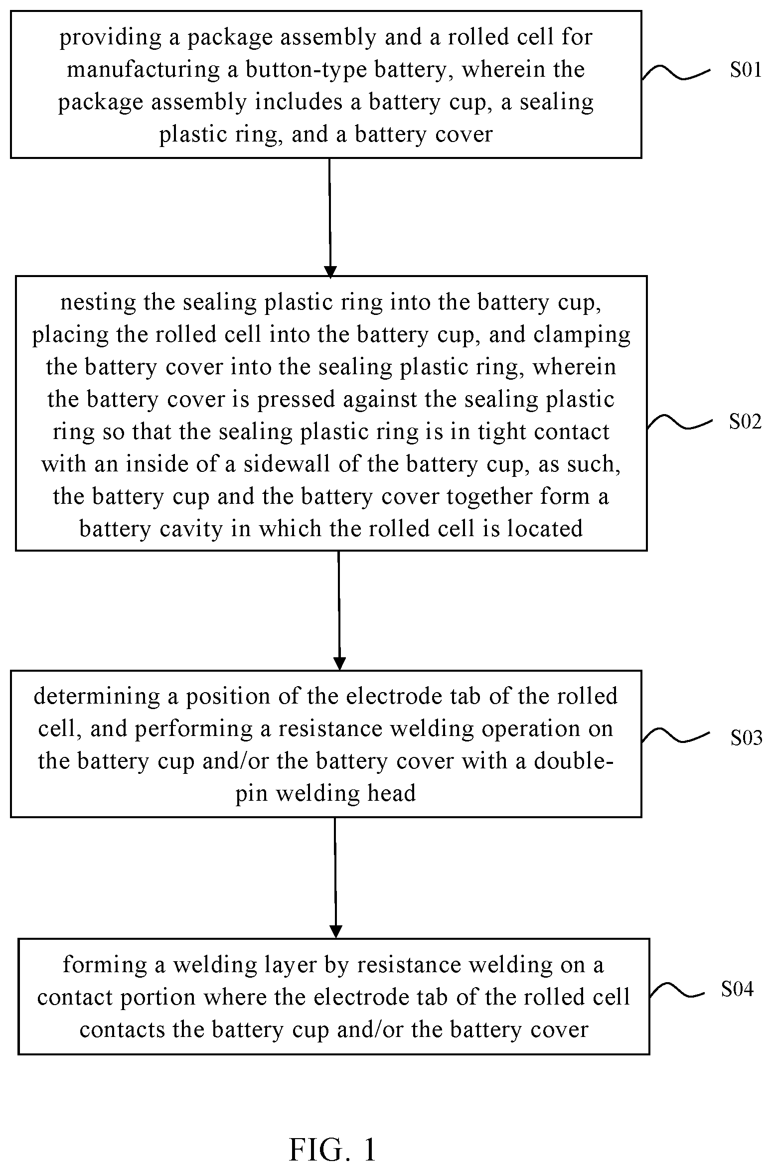 Patent US12308450 Figure 1 – Button-type battery